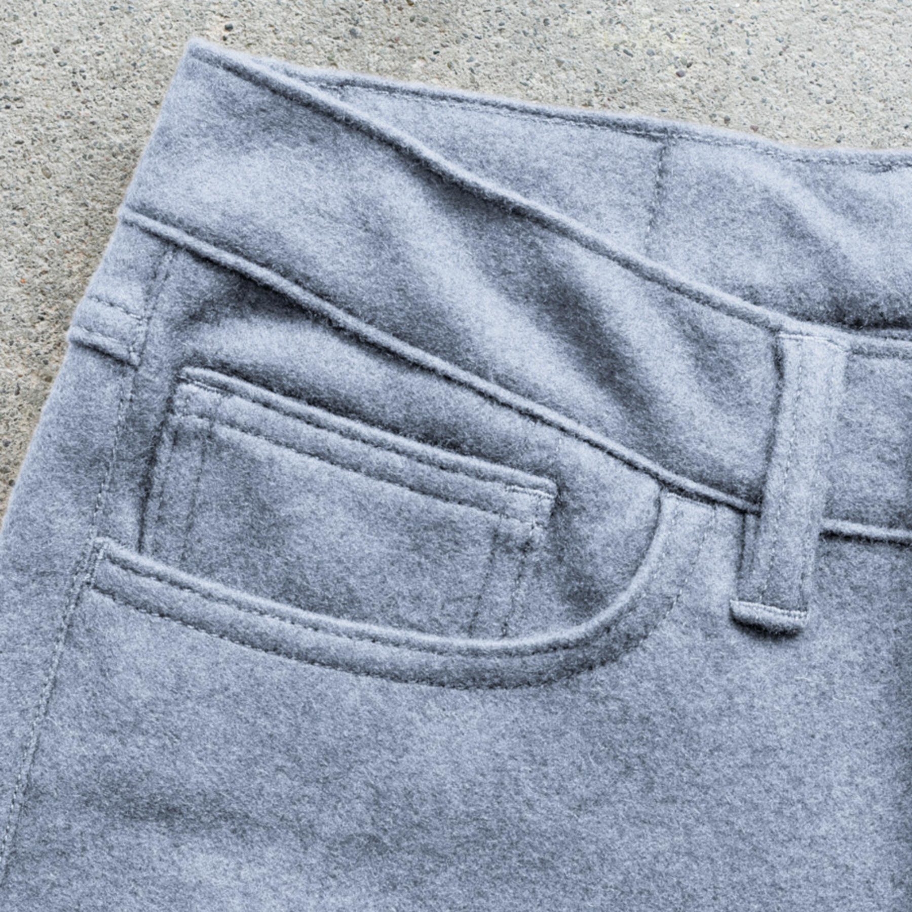 gustin #234 lambswool 5 pocket - heather grey