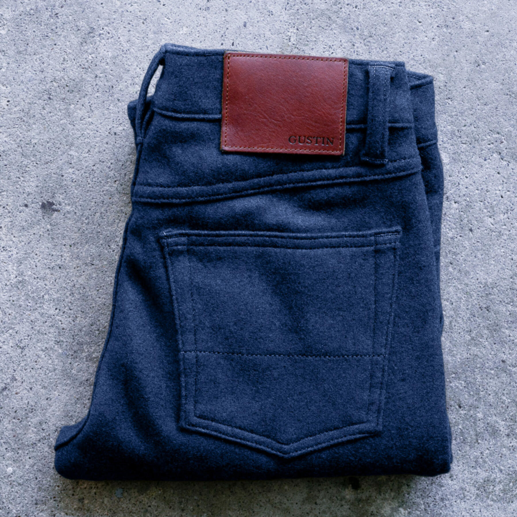 gustin #233 lambswool 5 pocket - navy