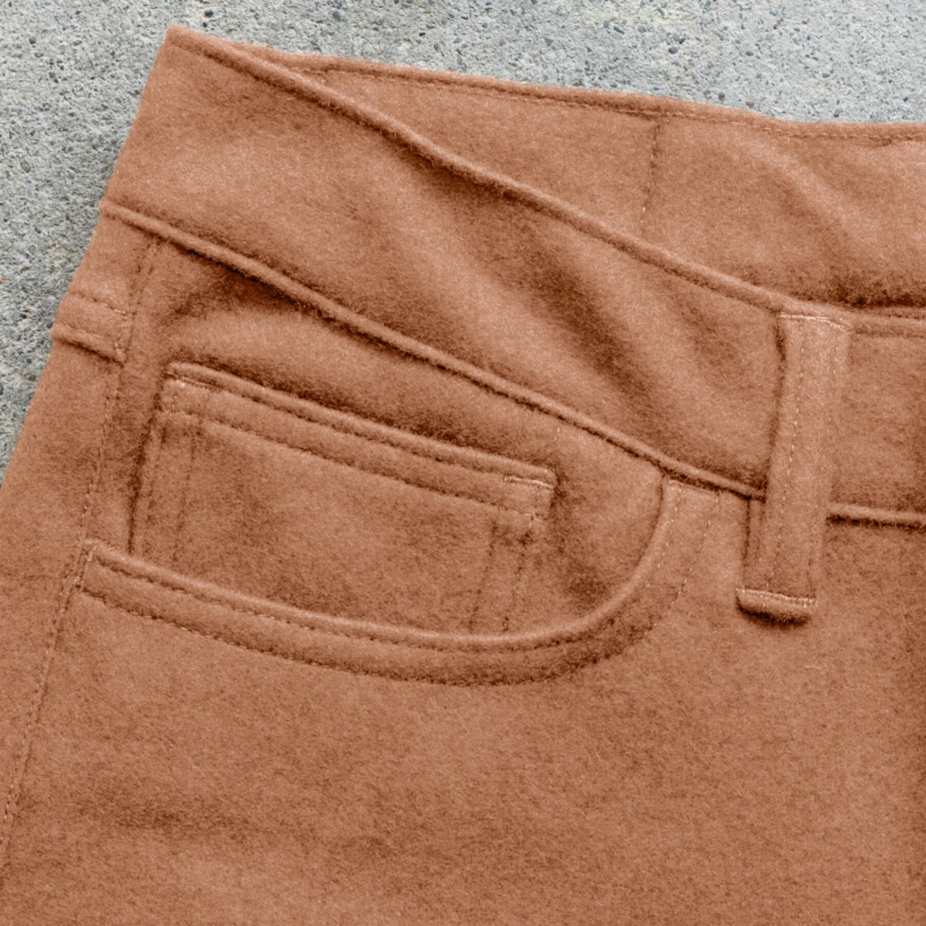 gustin #232 lambswool 5 pocket - camel