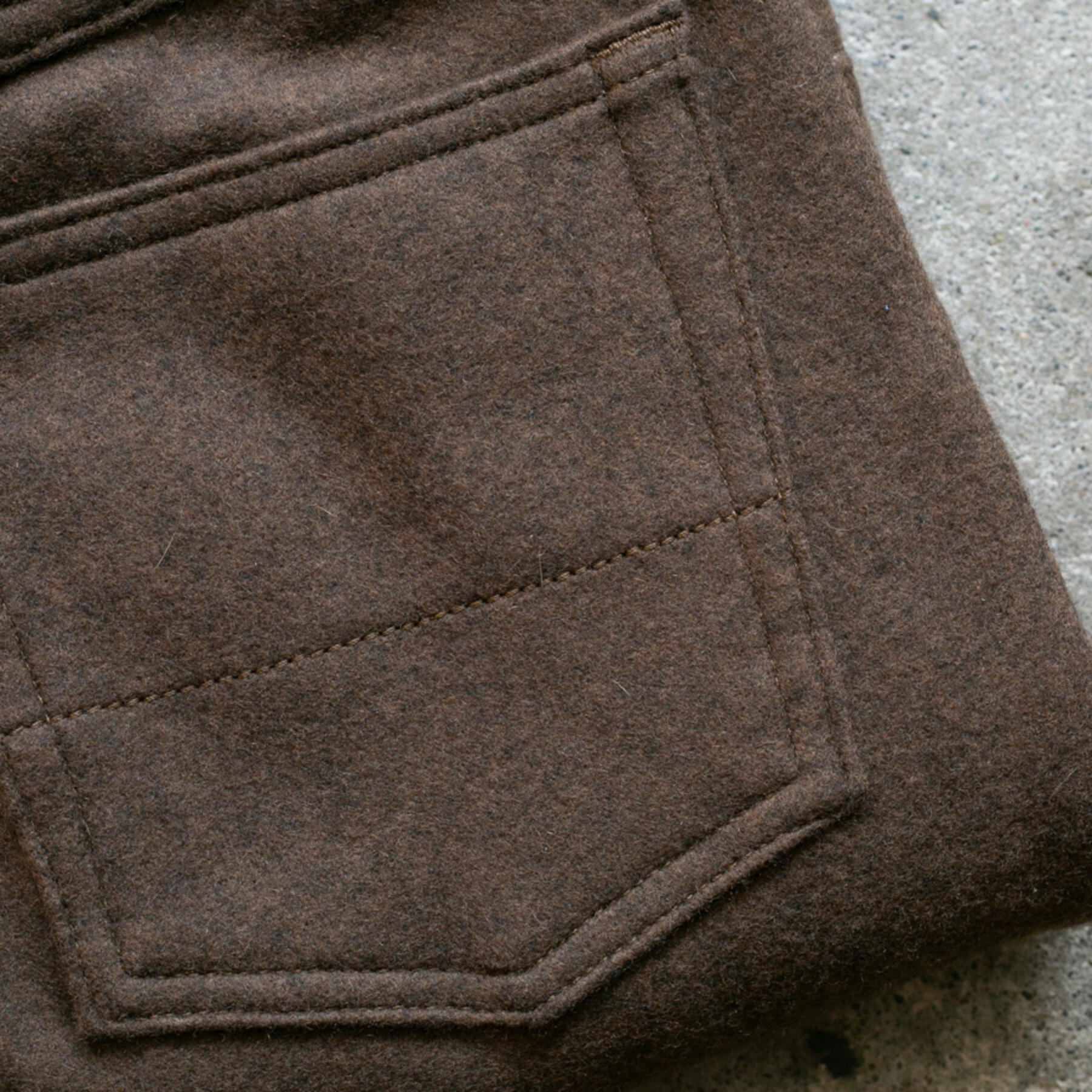 gustin #231 lambswool 5 pocket - brown olive
