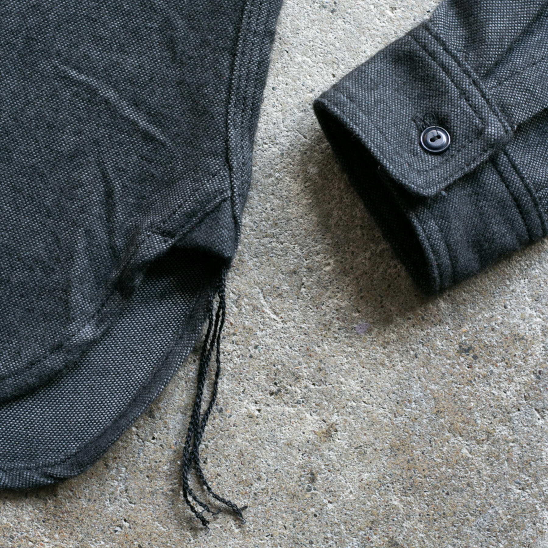 gustin #124 seawool workshirt - coal