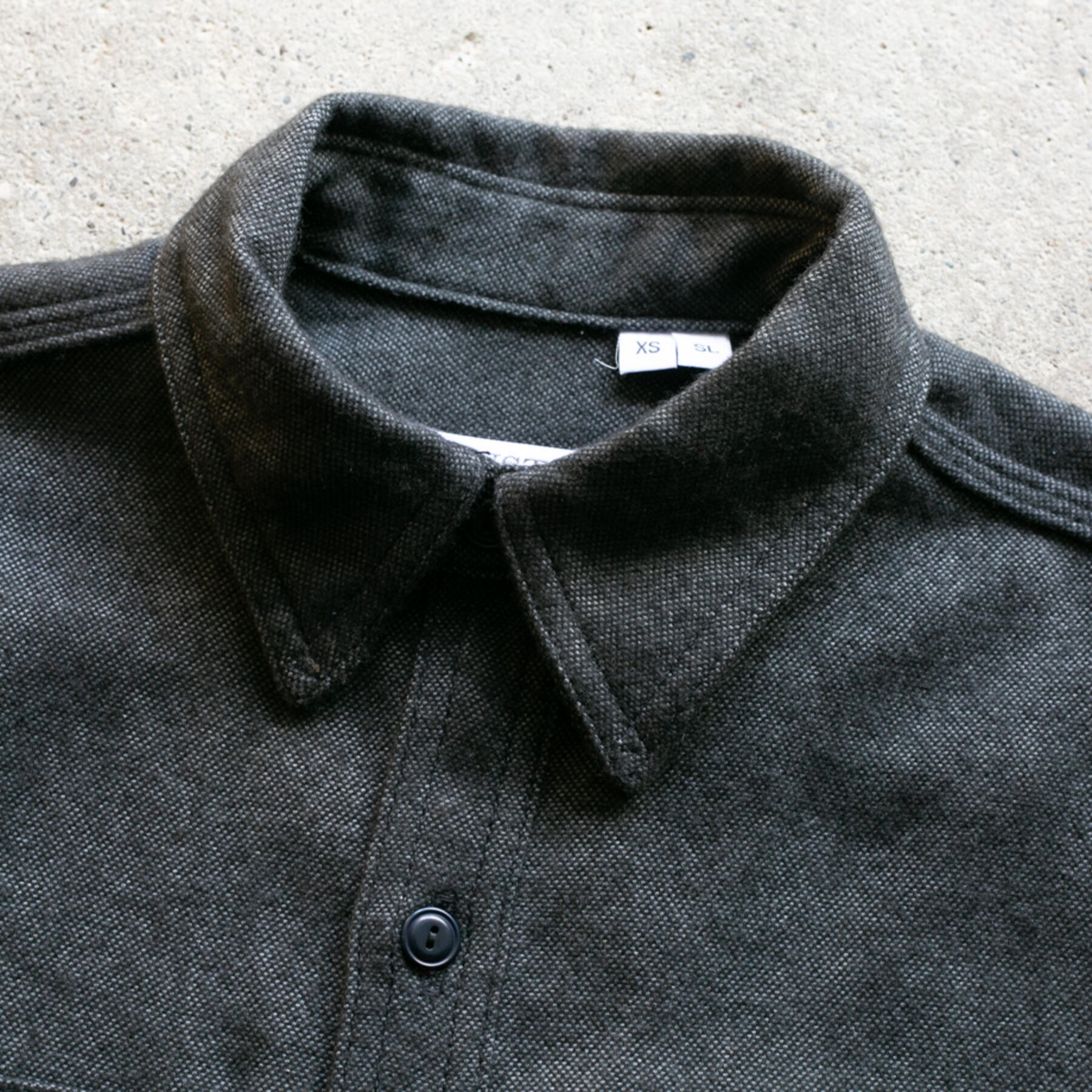 gustin #124 seawool workshirt - coal