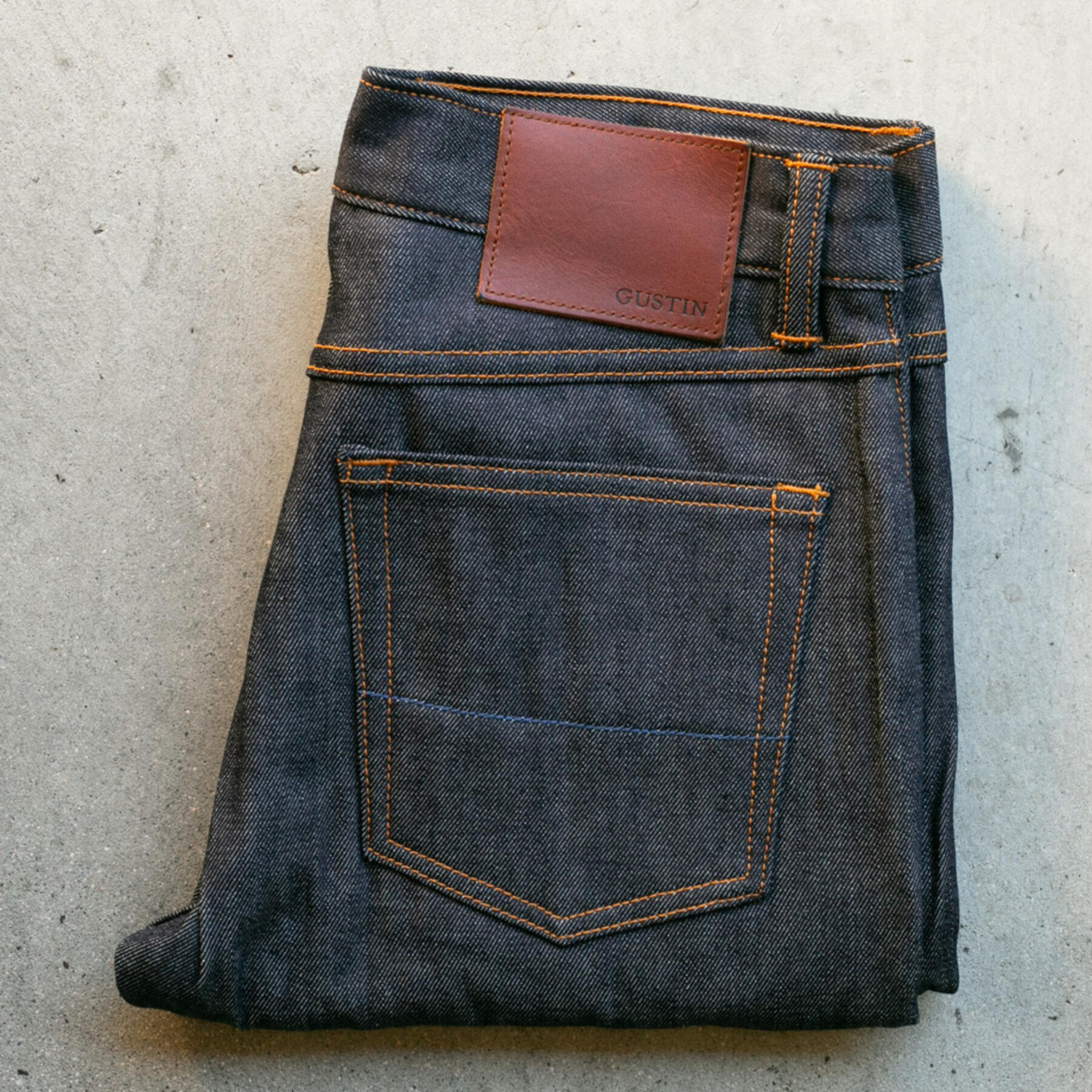 gustin #235 fleece denim - dark indigo