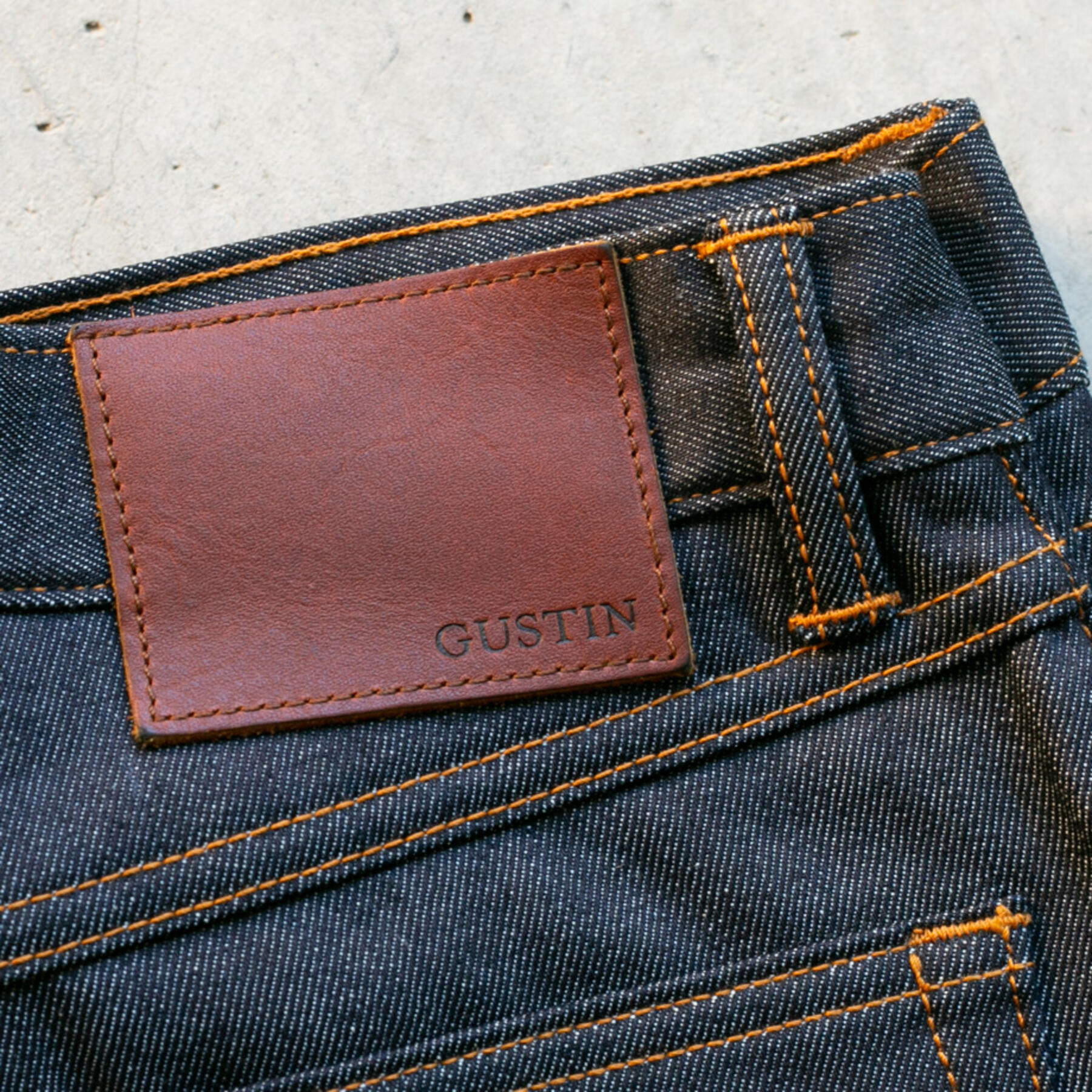 gustin #235 fleece denim - dark indigo