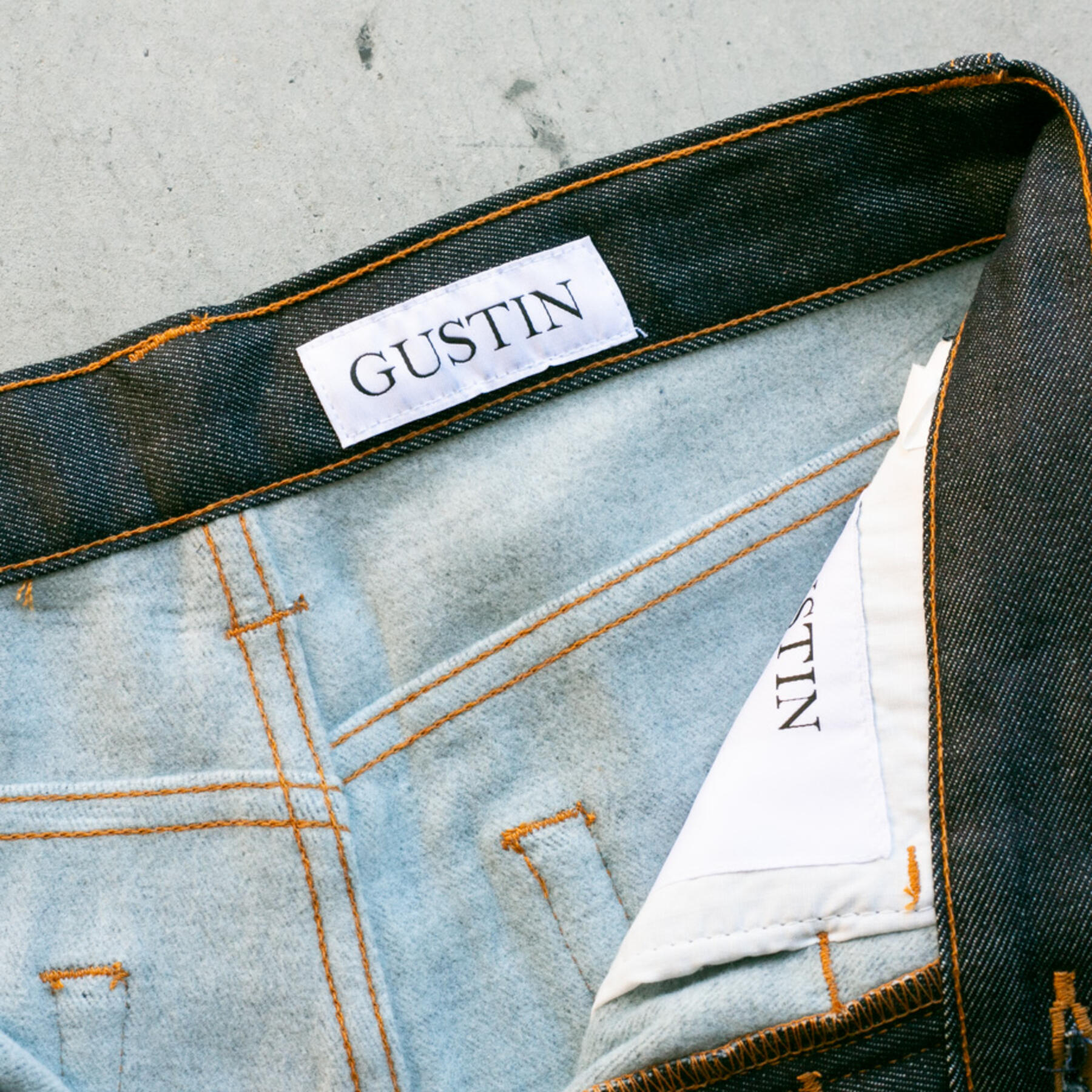 gustin #235 fleece denim - dark indigo