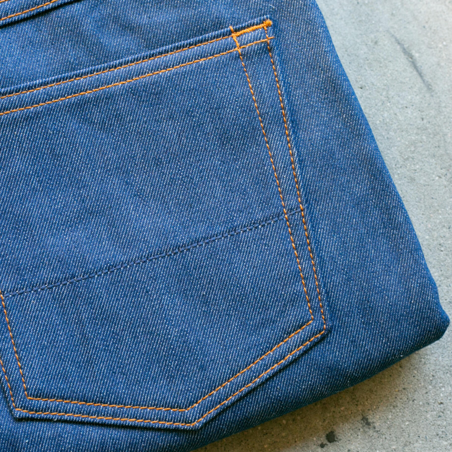 gustin #236 fleece denim - cobalt indigo