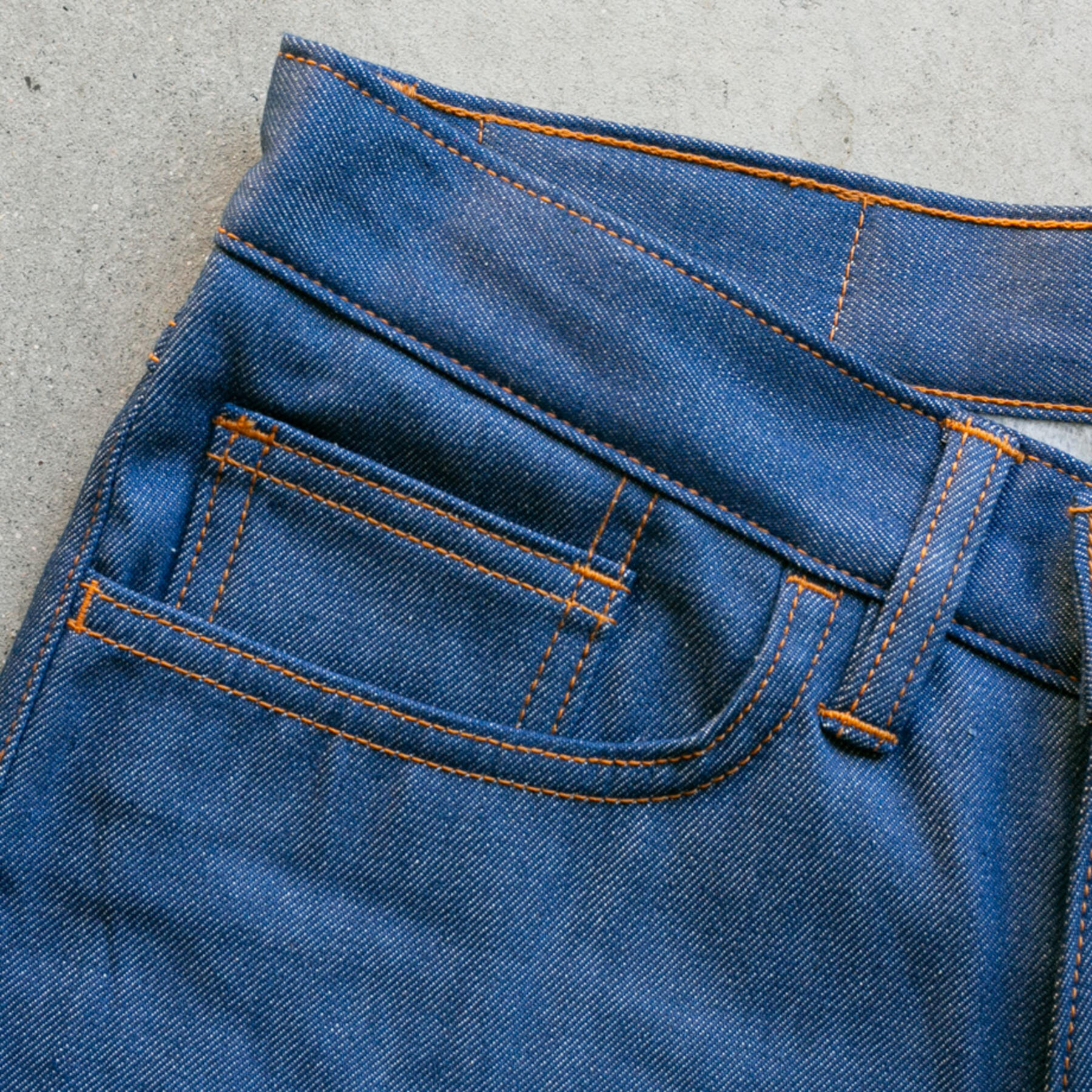 gustin #236 fleece denim - cobalt indigo