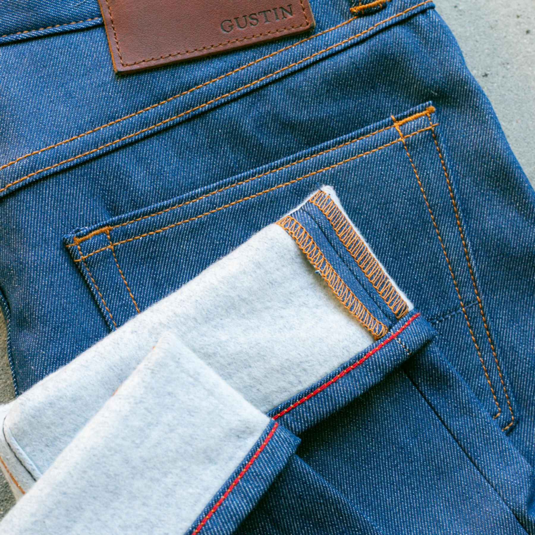 gustin #236 fleece denim - cobalt indigo