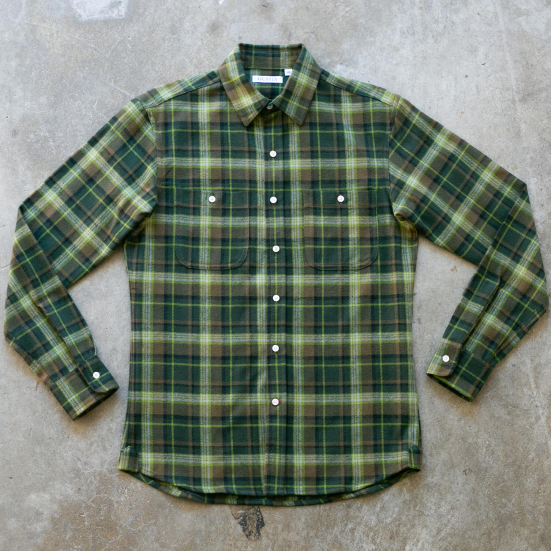 gustin #1036 woodsman flannel - forest