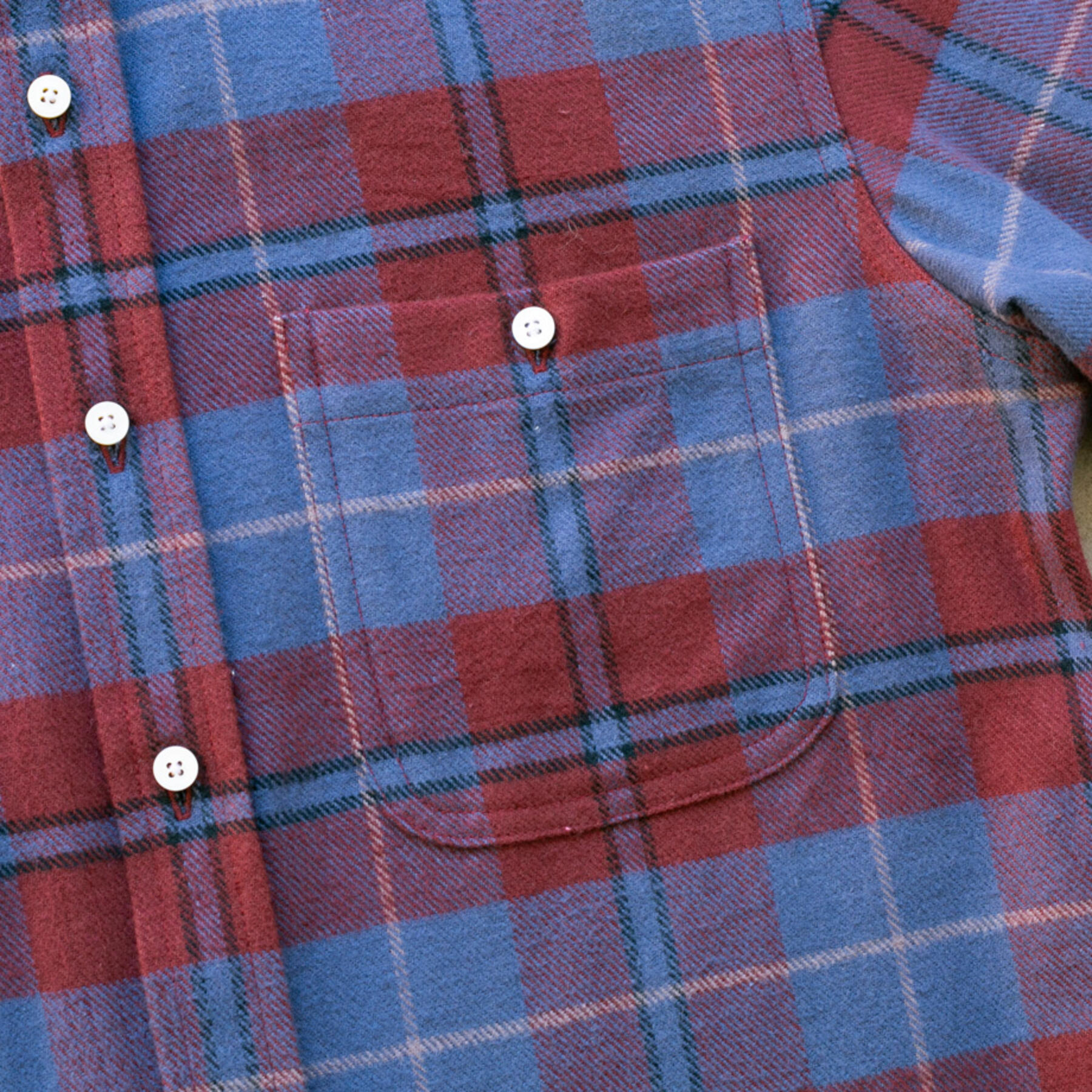 gustin #1037 woodsman flannel - cornflower