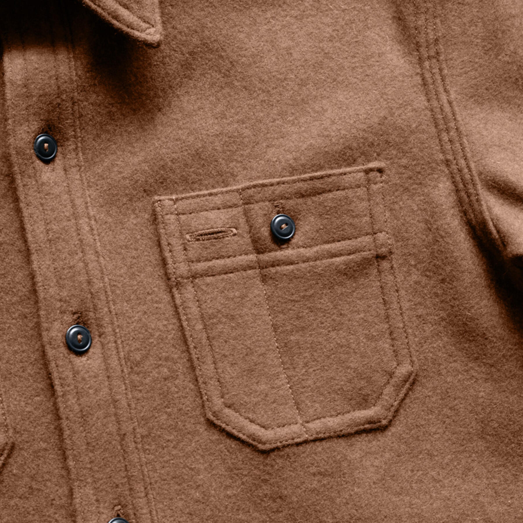gustin #127 lambswool workshirt - camel