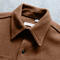 gustin #127 lambswool workshirt - camel