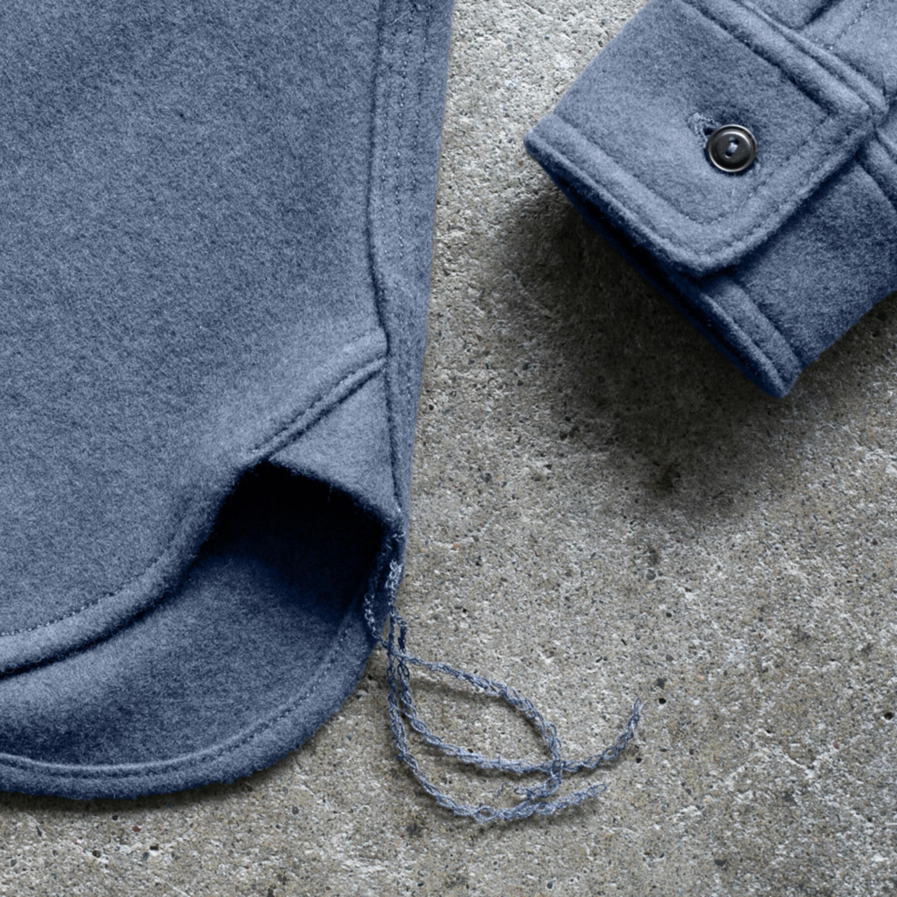 gustin #129 lambswool workshirt - grey