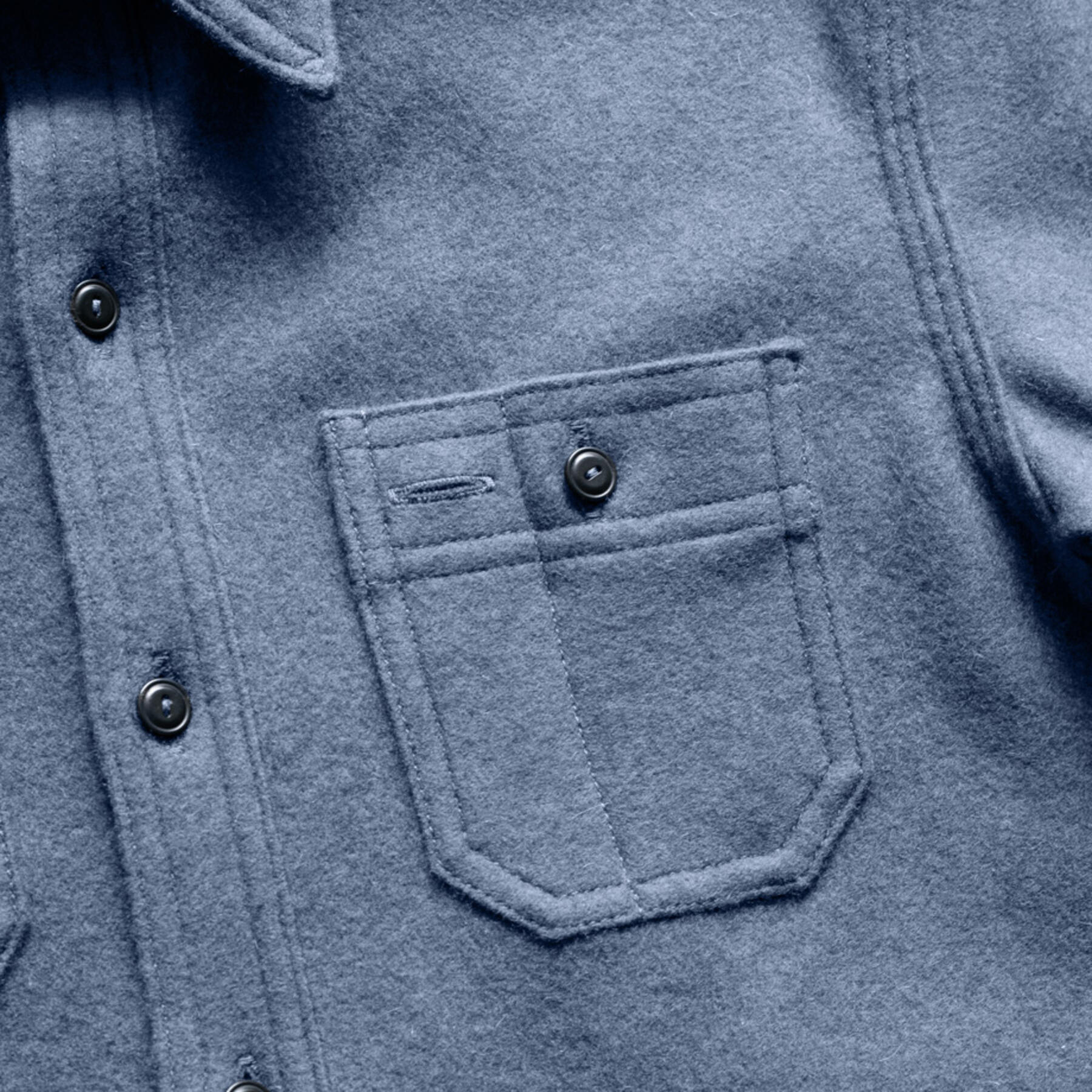 gustin #129 lambswool workshirt - grey