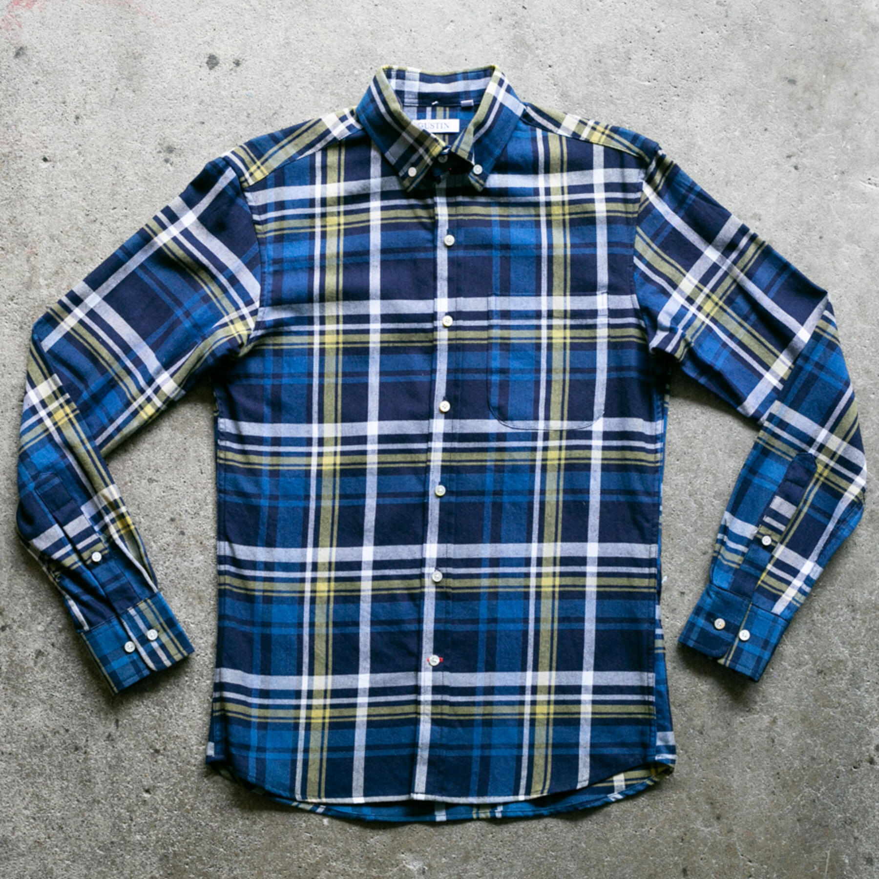 gustin #1049 indigo plaid