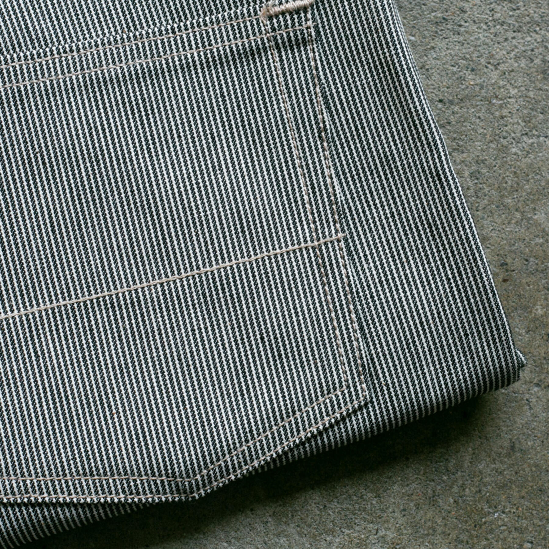 gustin #240 italian hickory stripe 5 pocket - blackxwhite