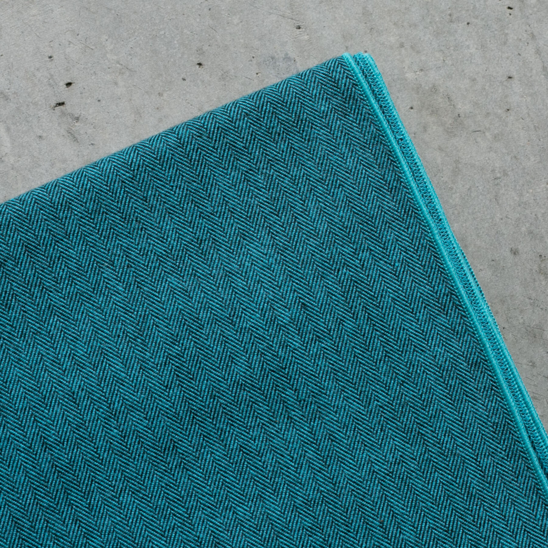 gustin herringbone flannel scarf - aqua