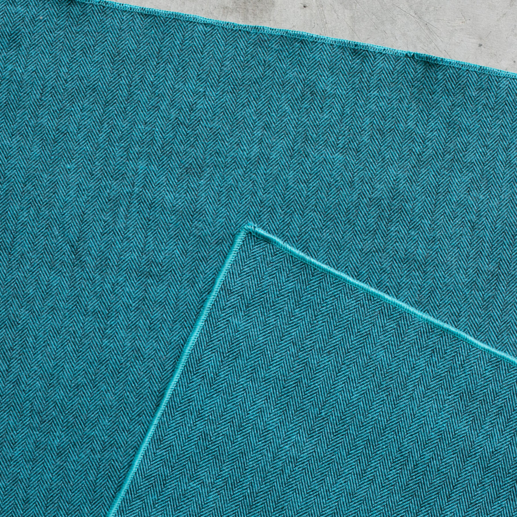 gustin herringbone flannel scarf - aqua