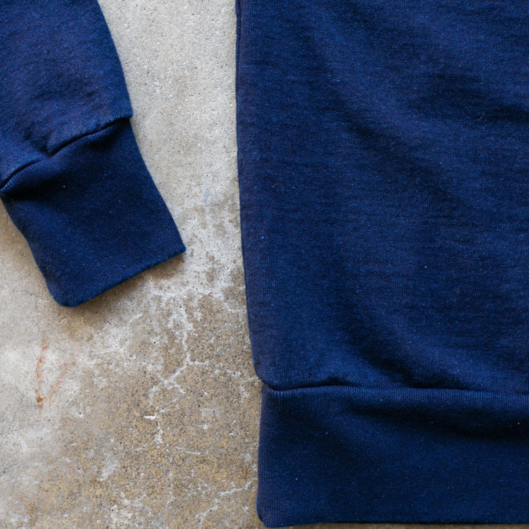 gustin overdye indigo crewneck sweatshirt 2 pack