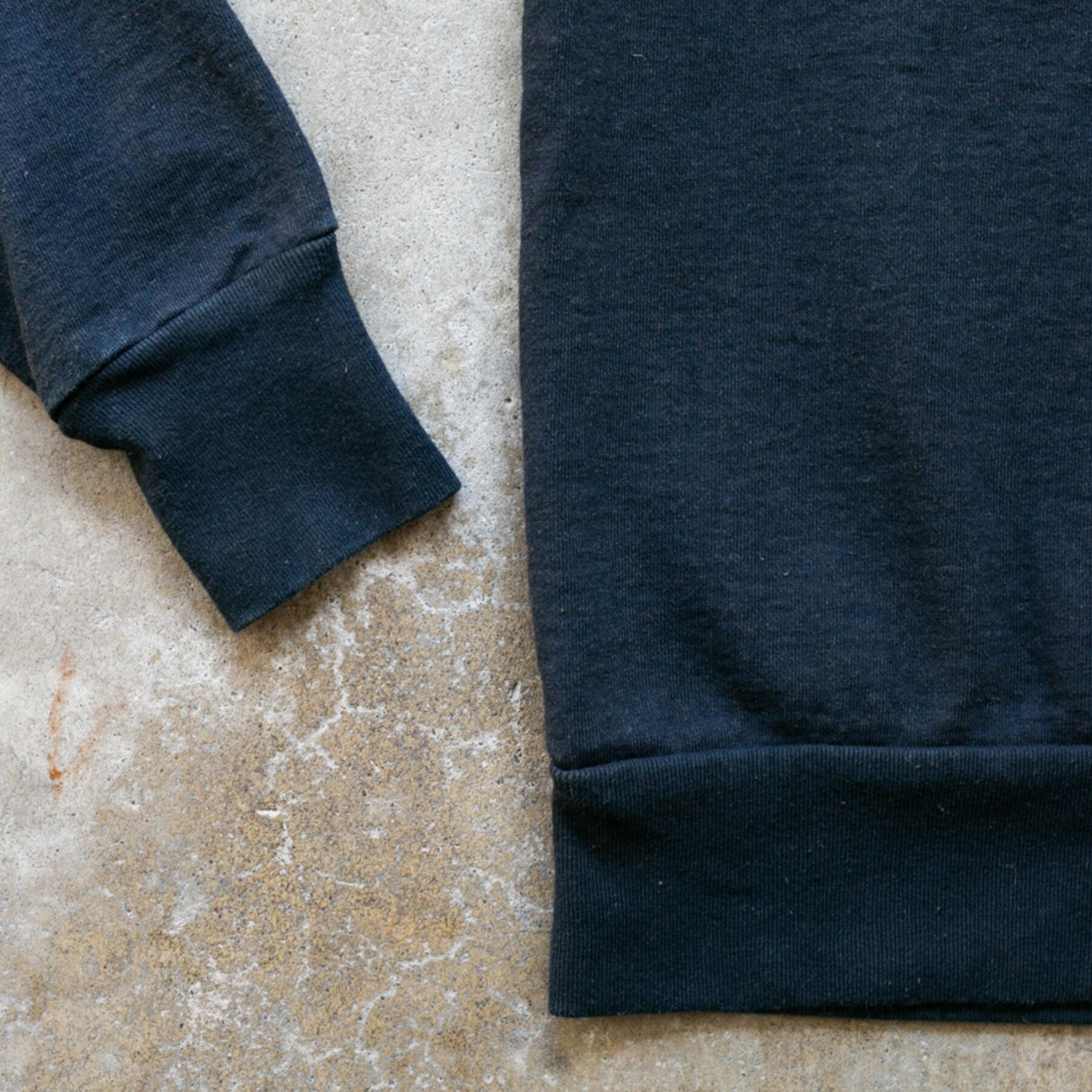 gustin overdye indigo crewneck sweatshirt - burnt orange