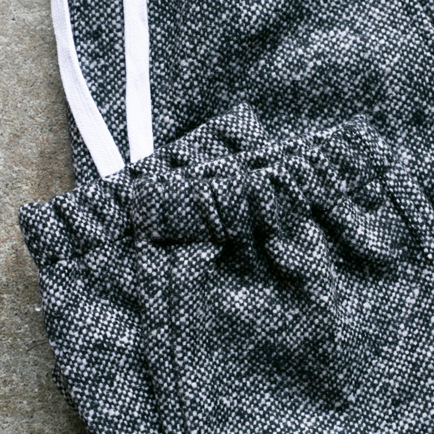 gustin blackxwhite wool joggers