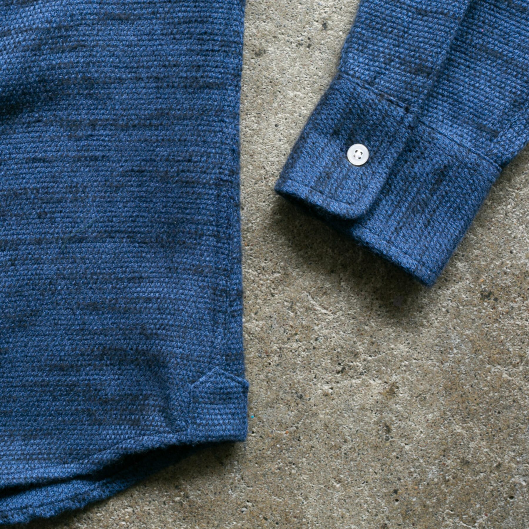 gustin #1058 mottle flannel - bluexblack