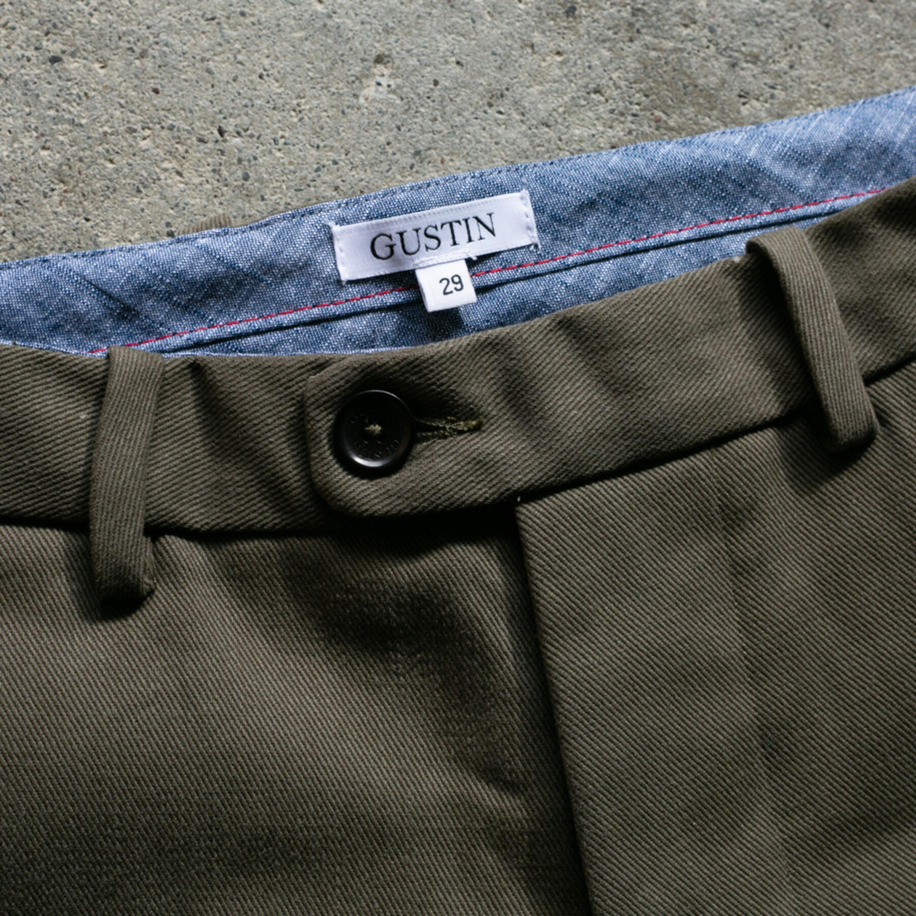 gustin #218 superheavy chinos - olive