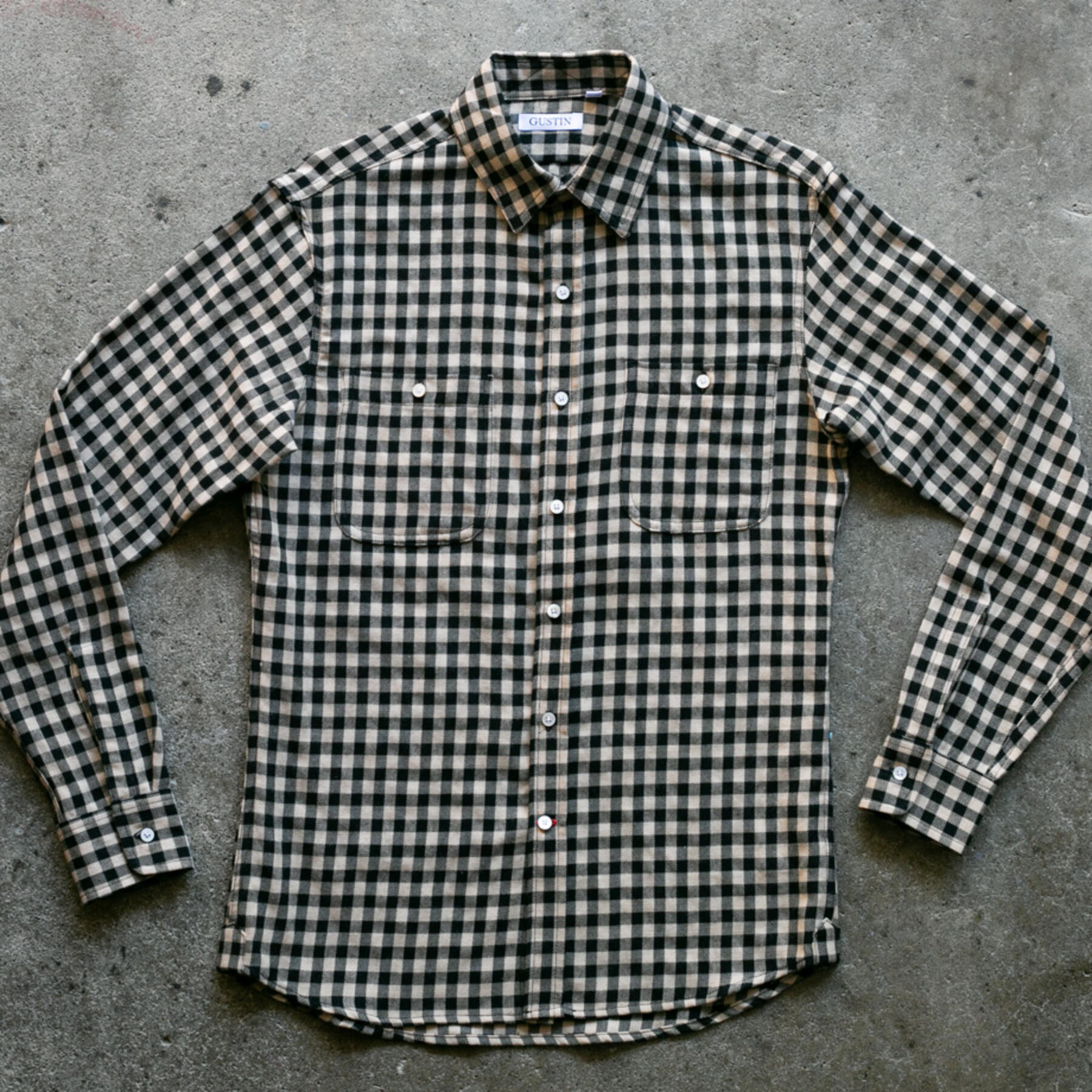gustin #1061 antique cast shirt - gingham
