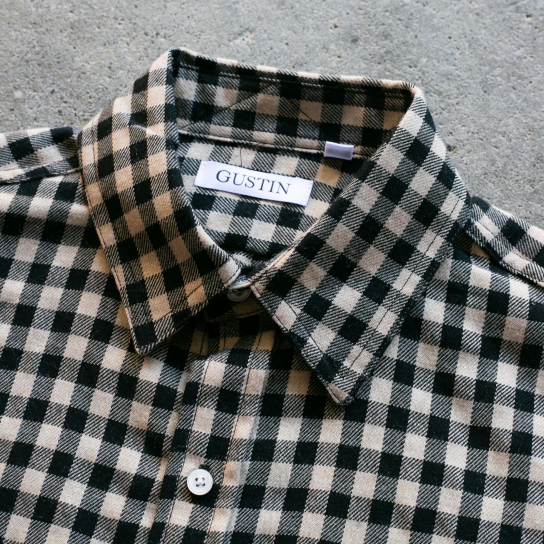 gustin #1061 antique cast shirt - gingham