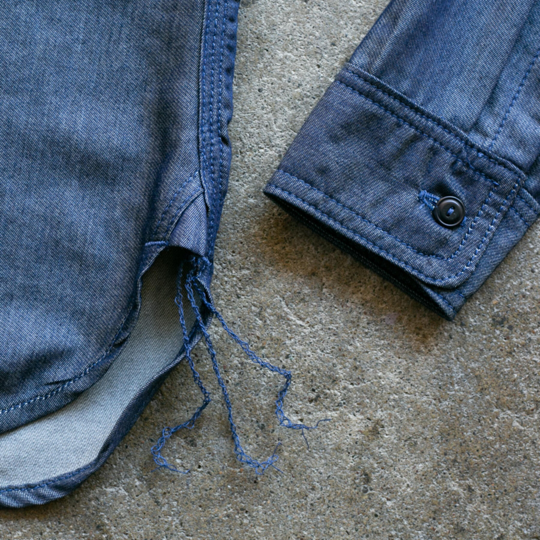 gustin #130 indigo wool workshirt