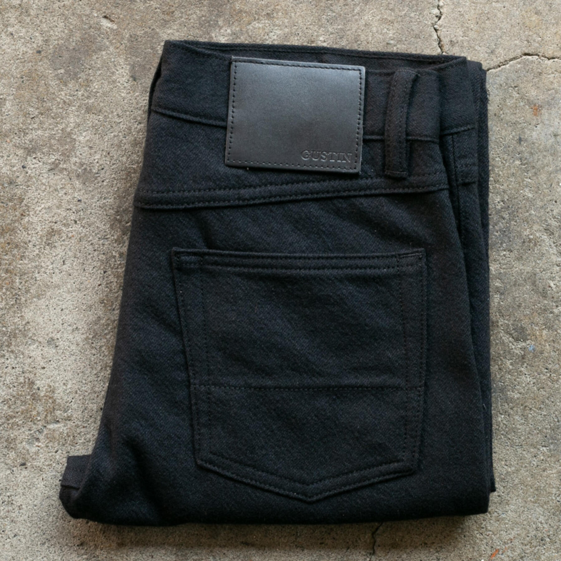 gustin #250 japan ultrasoft 5 pocket - black