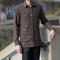 gustin #1069 japan homespun shirt - blue wheat