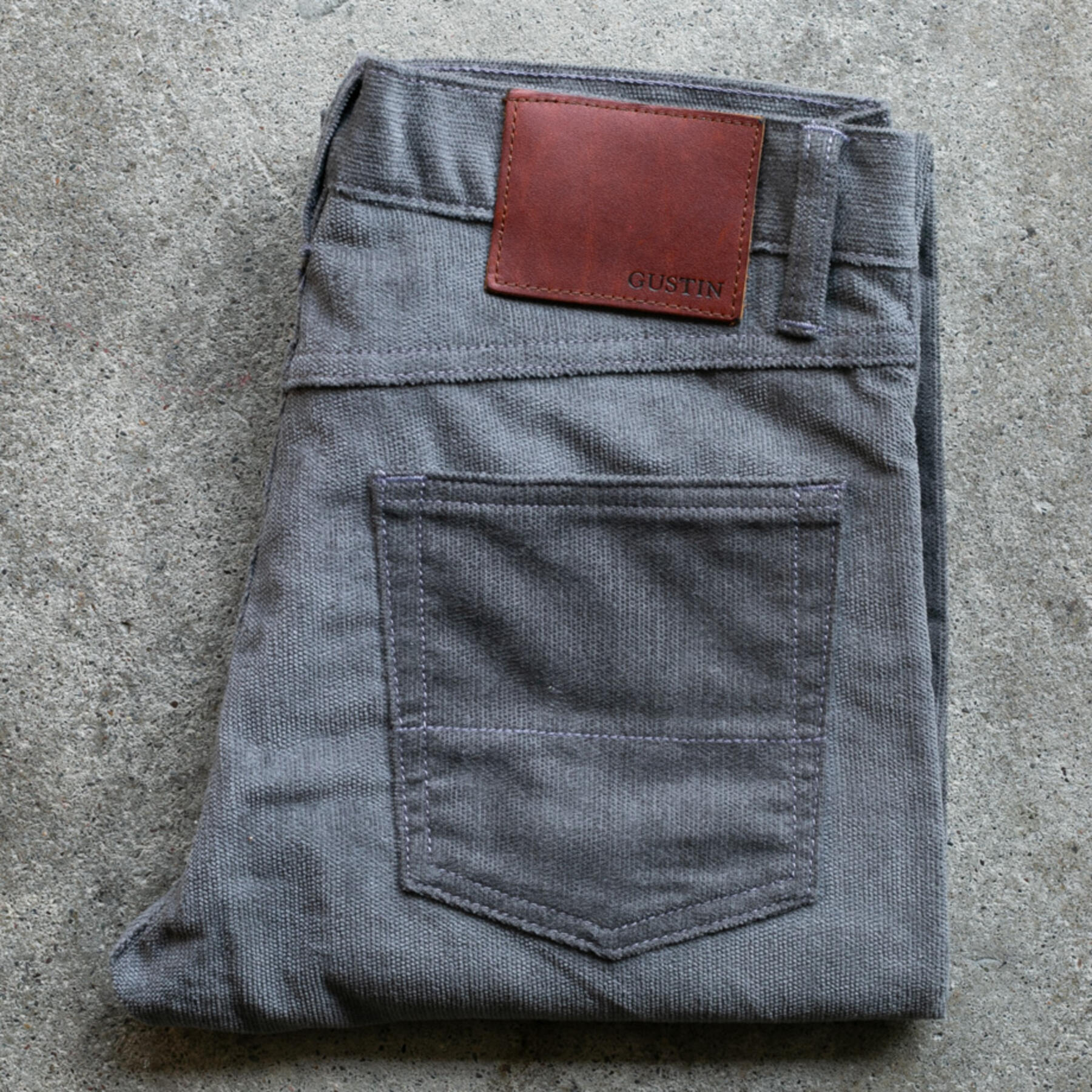 gustin #254 italian brushed corduroy - graphite