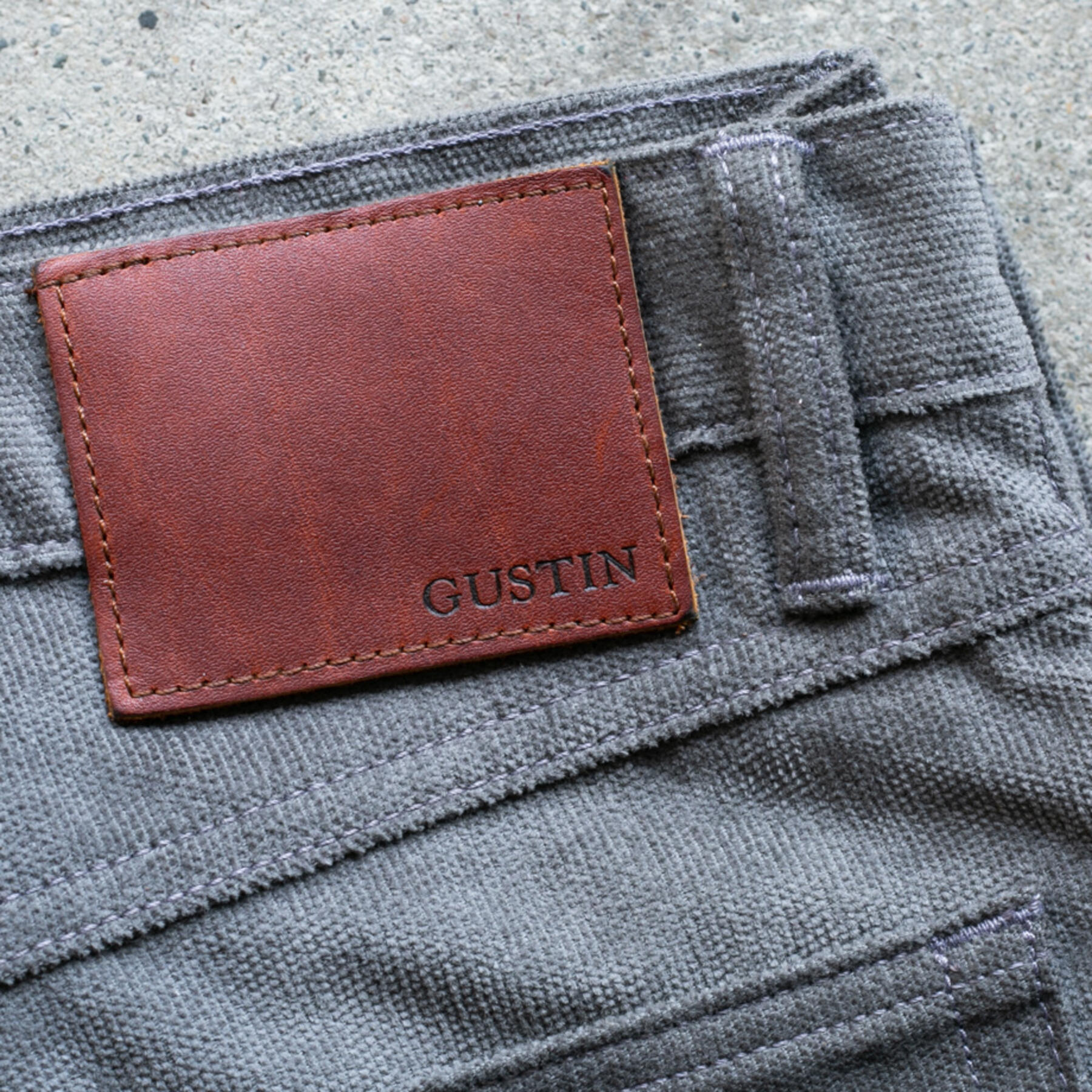 gustin #254 italian brushed corduroy - graphite
