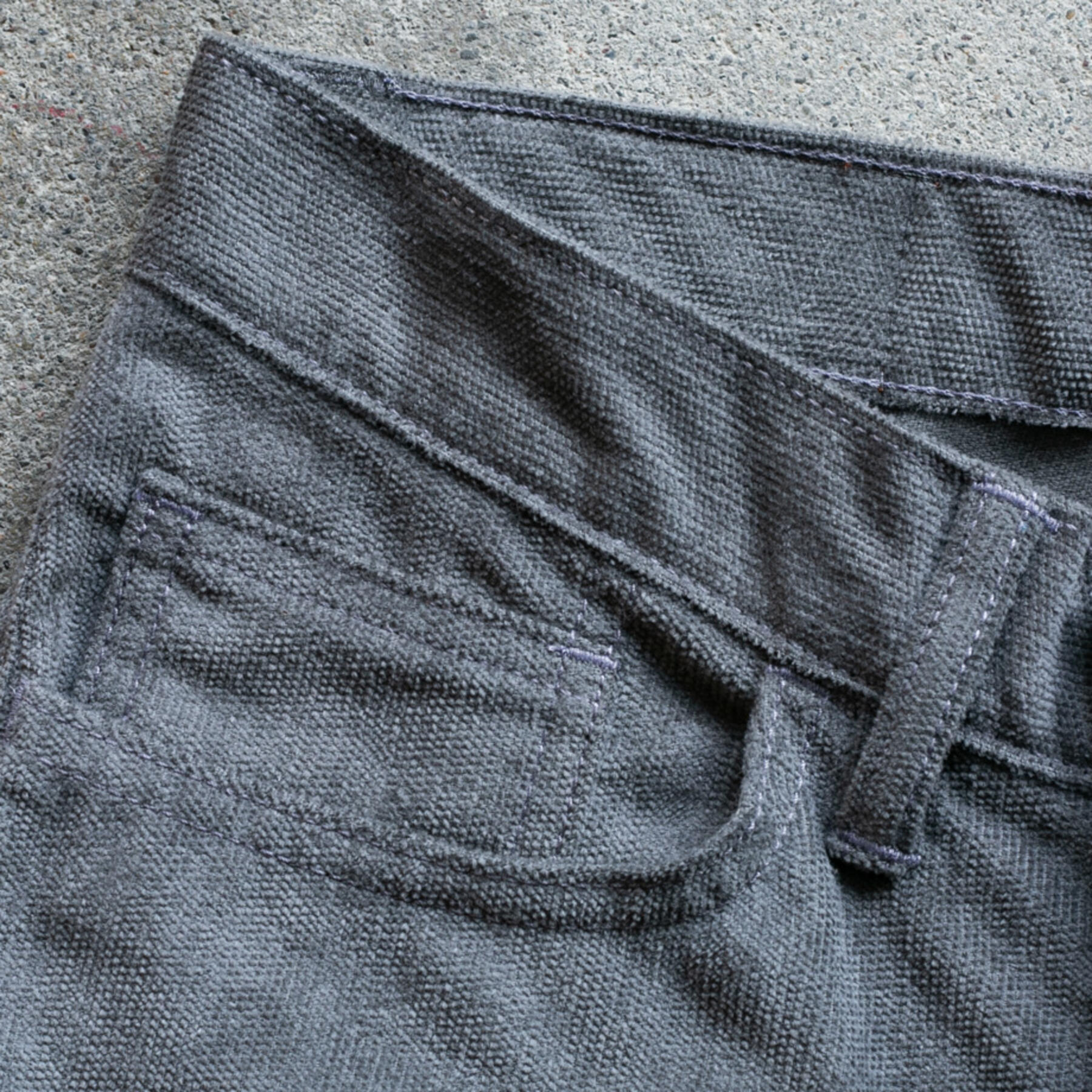 gustin #254 italian brushed corduroy - graphite