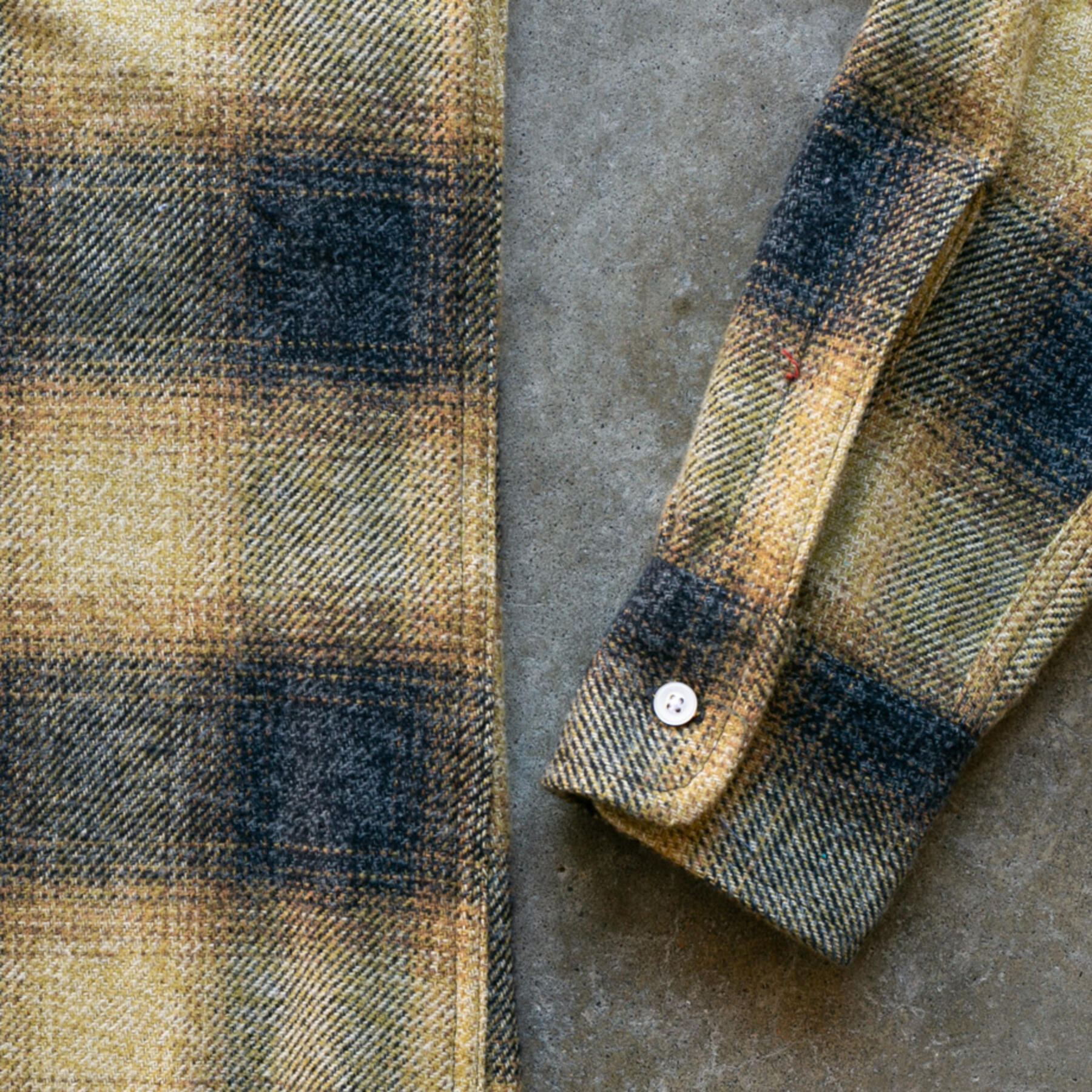 gustin #1077 rustic ombre plaid - blue corn