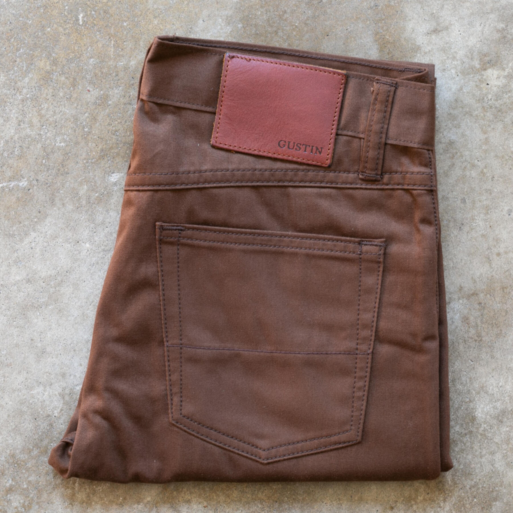 gustin #258 military sateen - rust brown