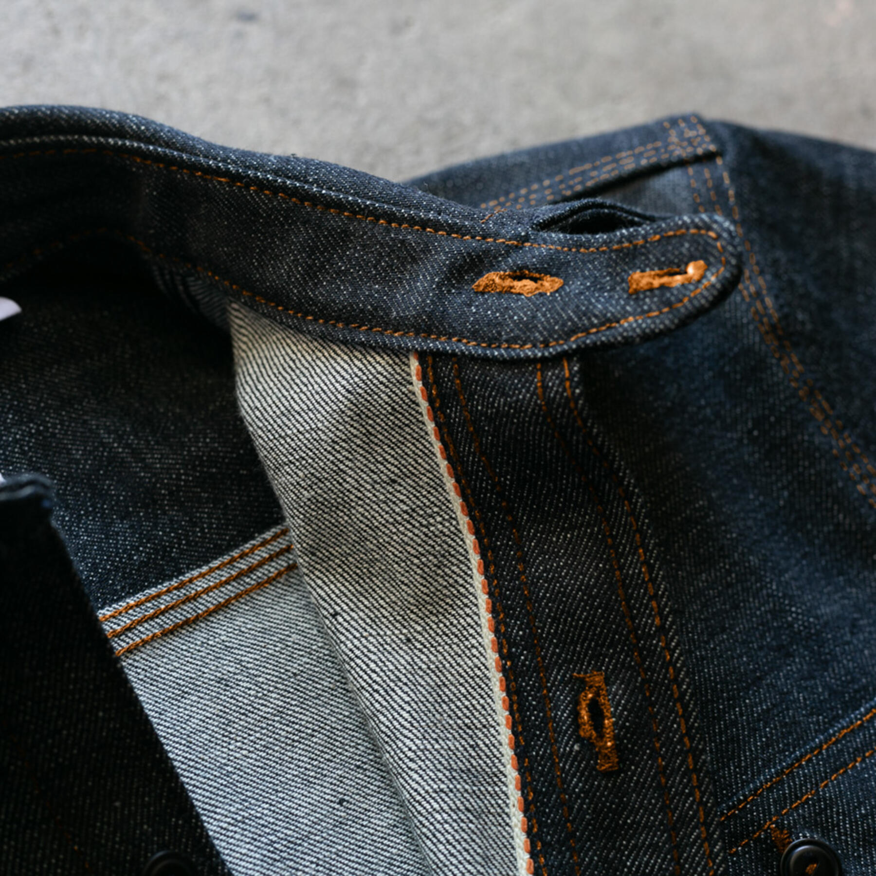 gustin #75 okayama standard workshirt - contrast thread