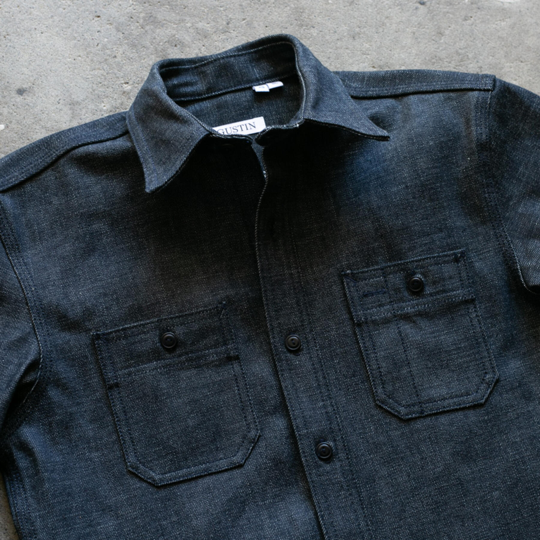 gustin #192 okayama standard workshirt - tonal thread