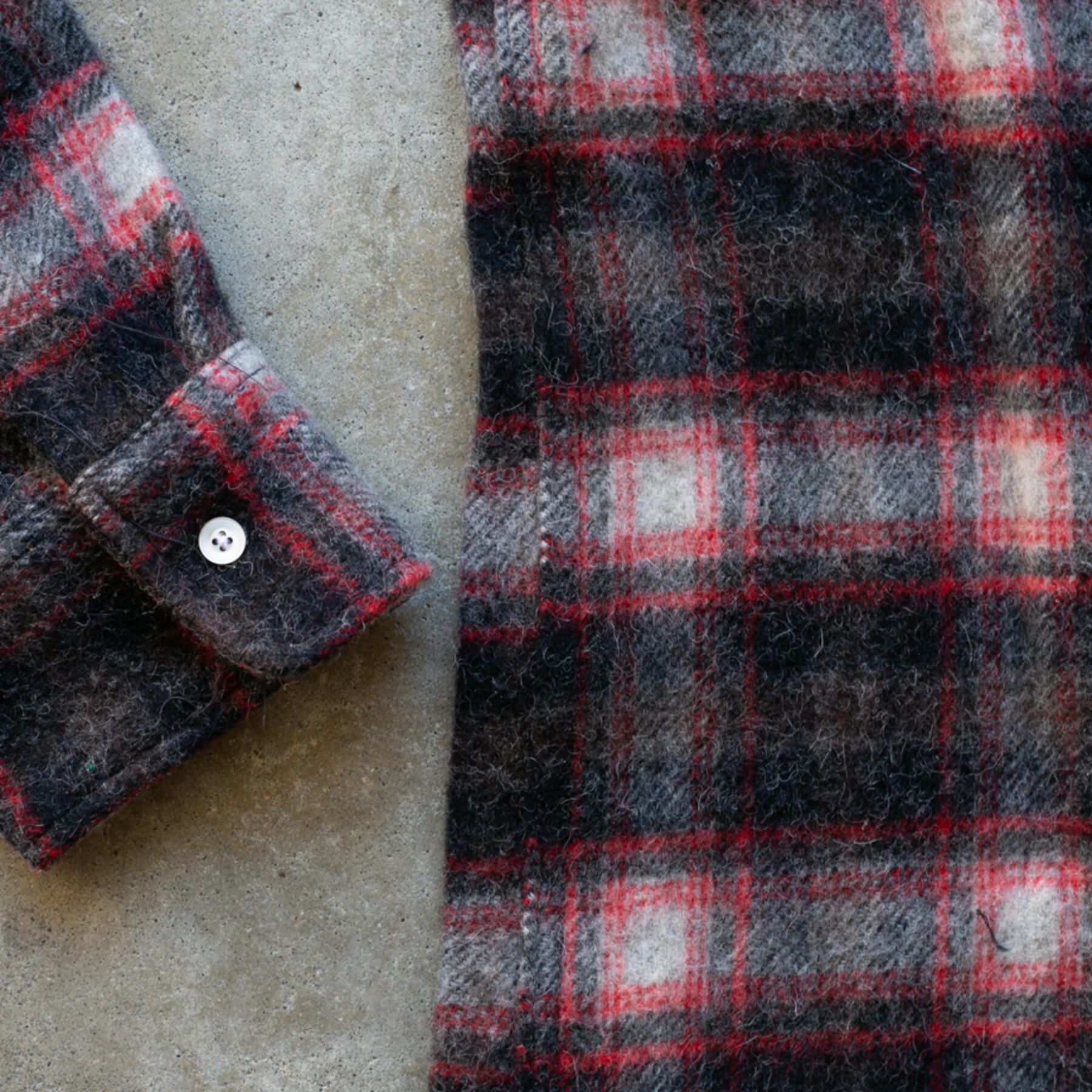 gustin #1043 vintage wool alpaca - grey ember