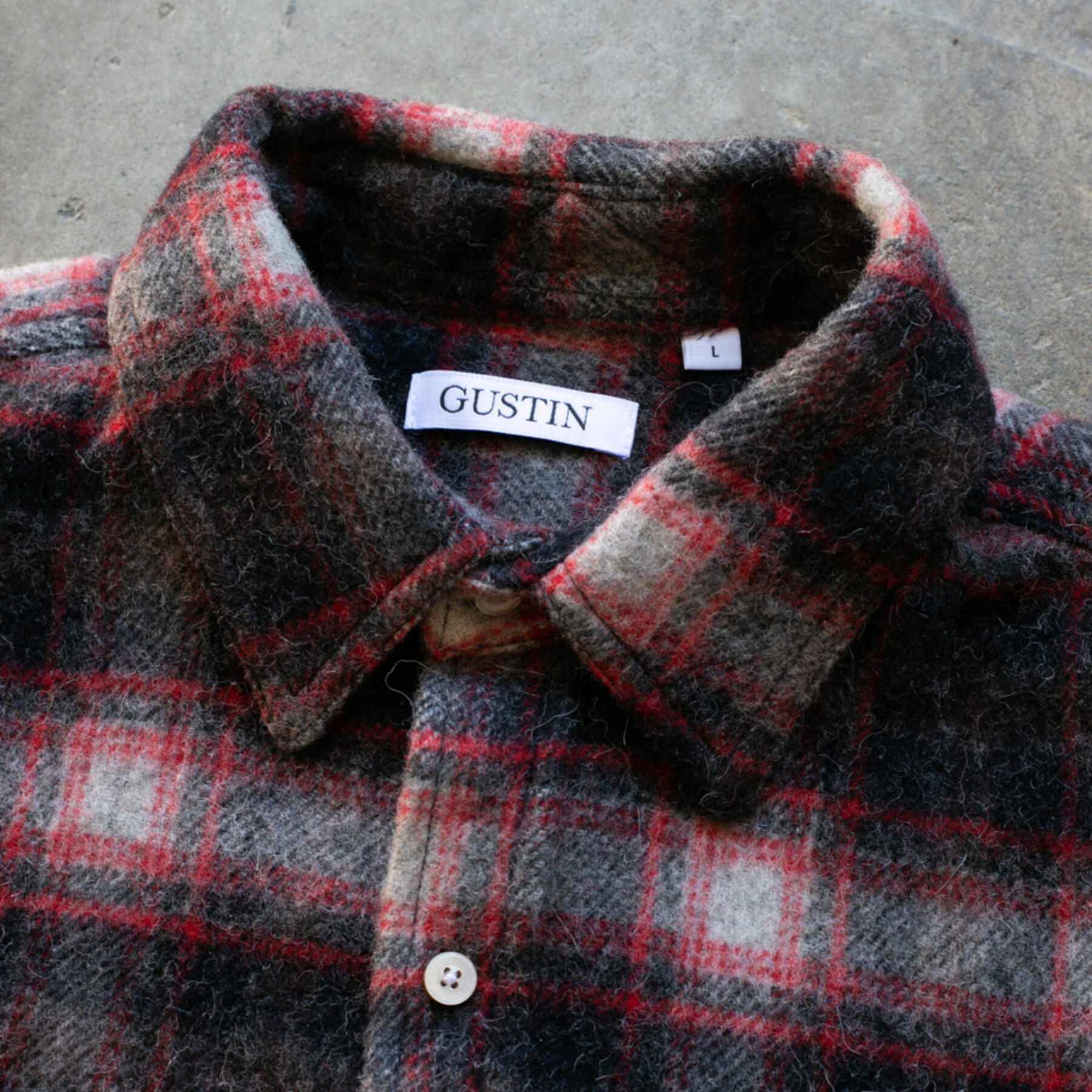 gustin #1043 vintage wool alpaca - grey ember