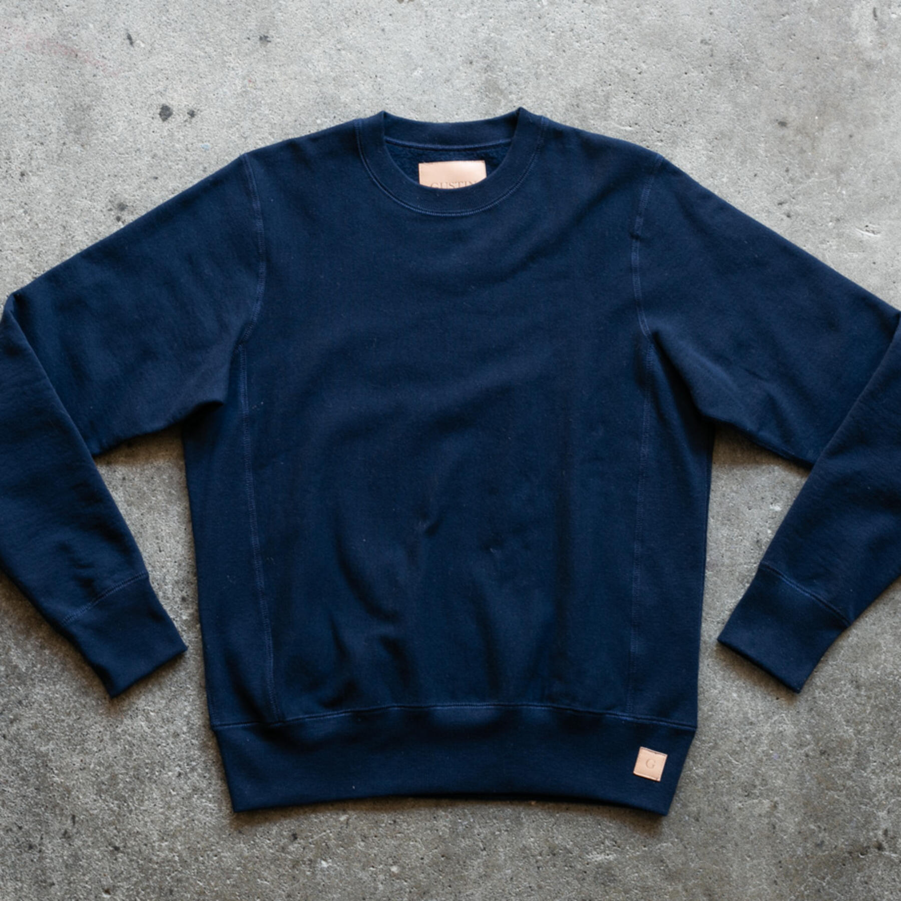 gustin vintage heavyweight sweatshirt - navy