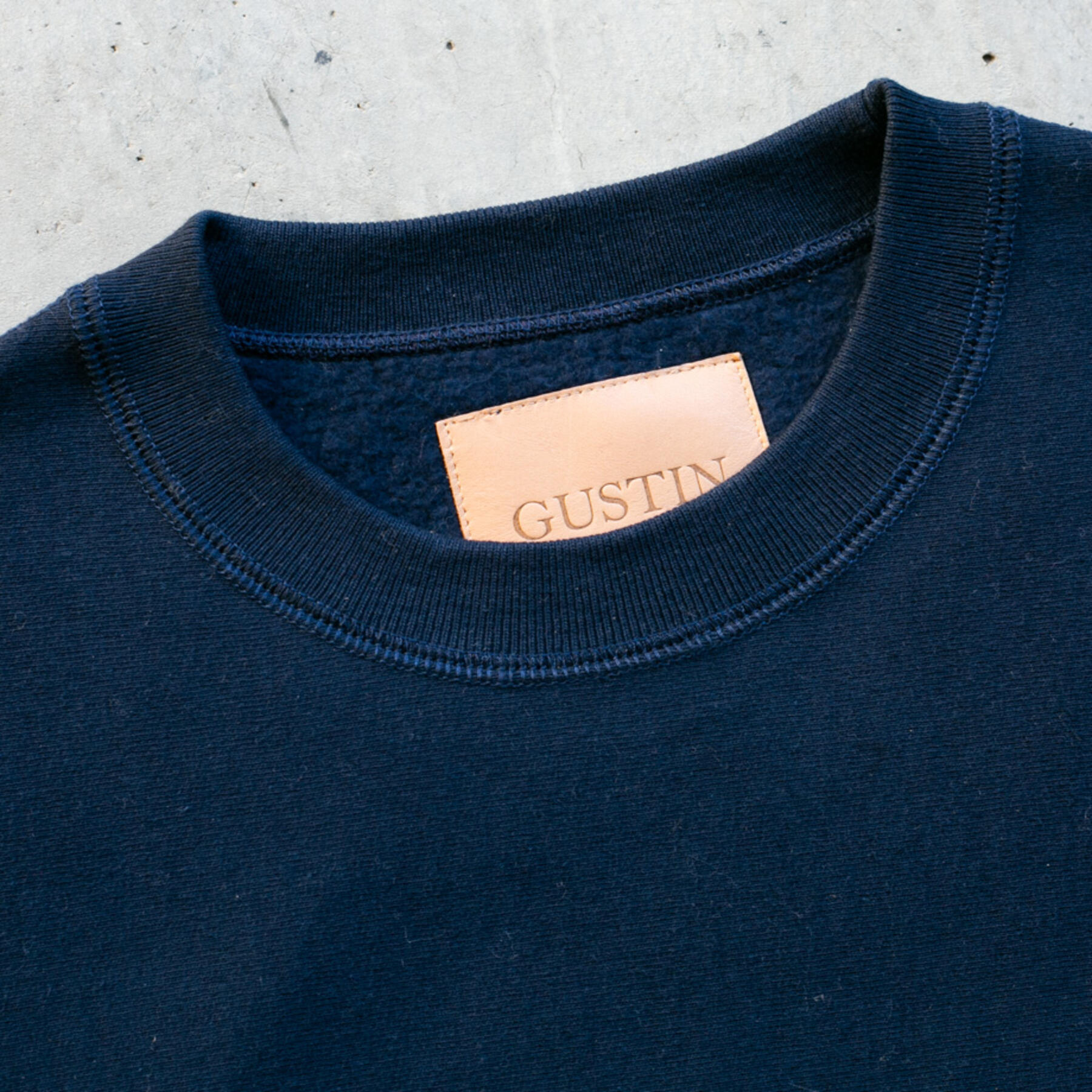 gustin vintage heavyweight sweatshirt - navy