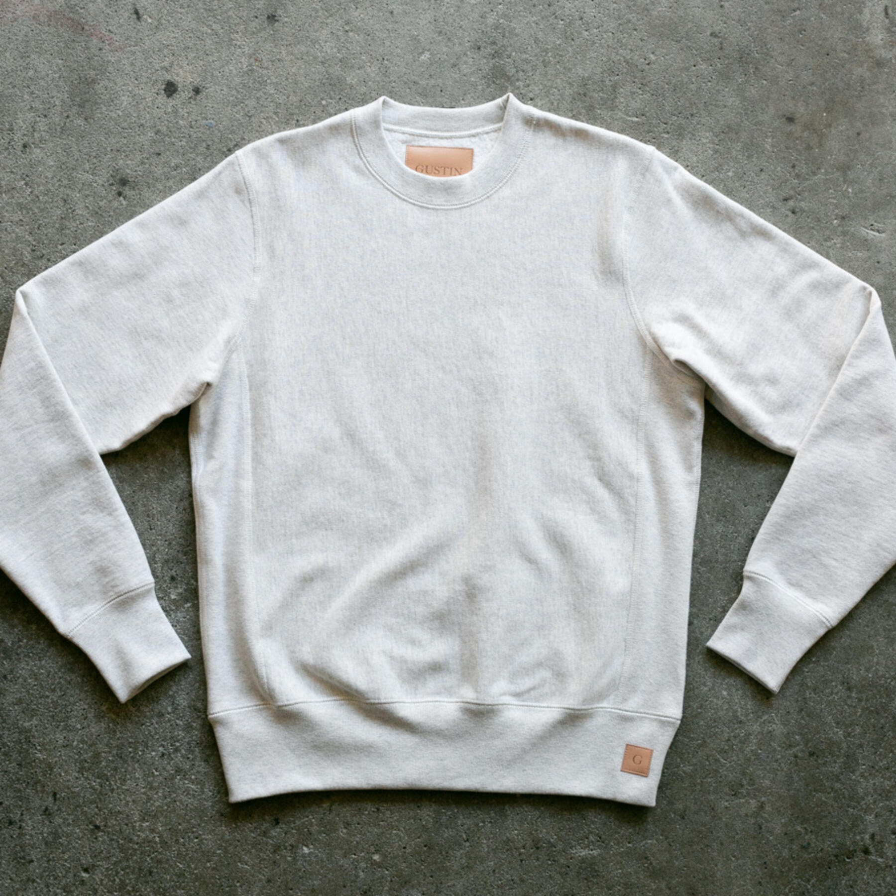 gustin vintage heavyweight sweatshirt - oatmeal