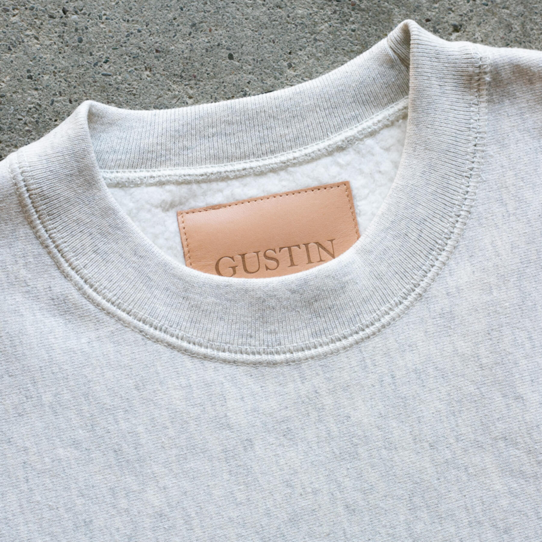 gustin vintage heavyweight sweatshirt - oatmeal