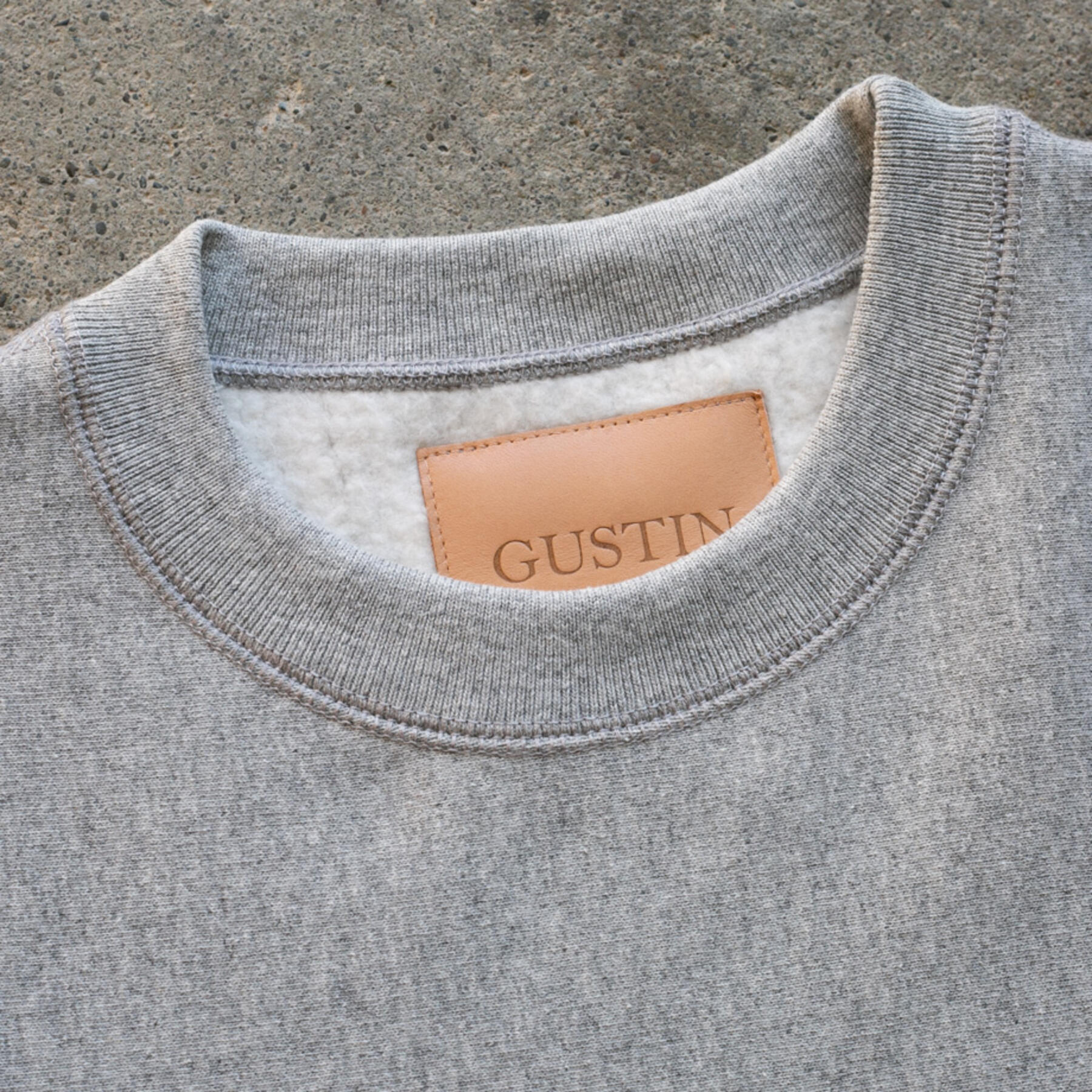 gustin vintage heavyweight sweatshirt - heather grey