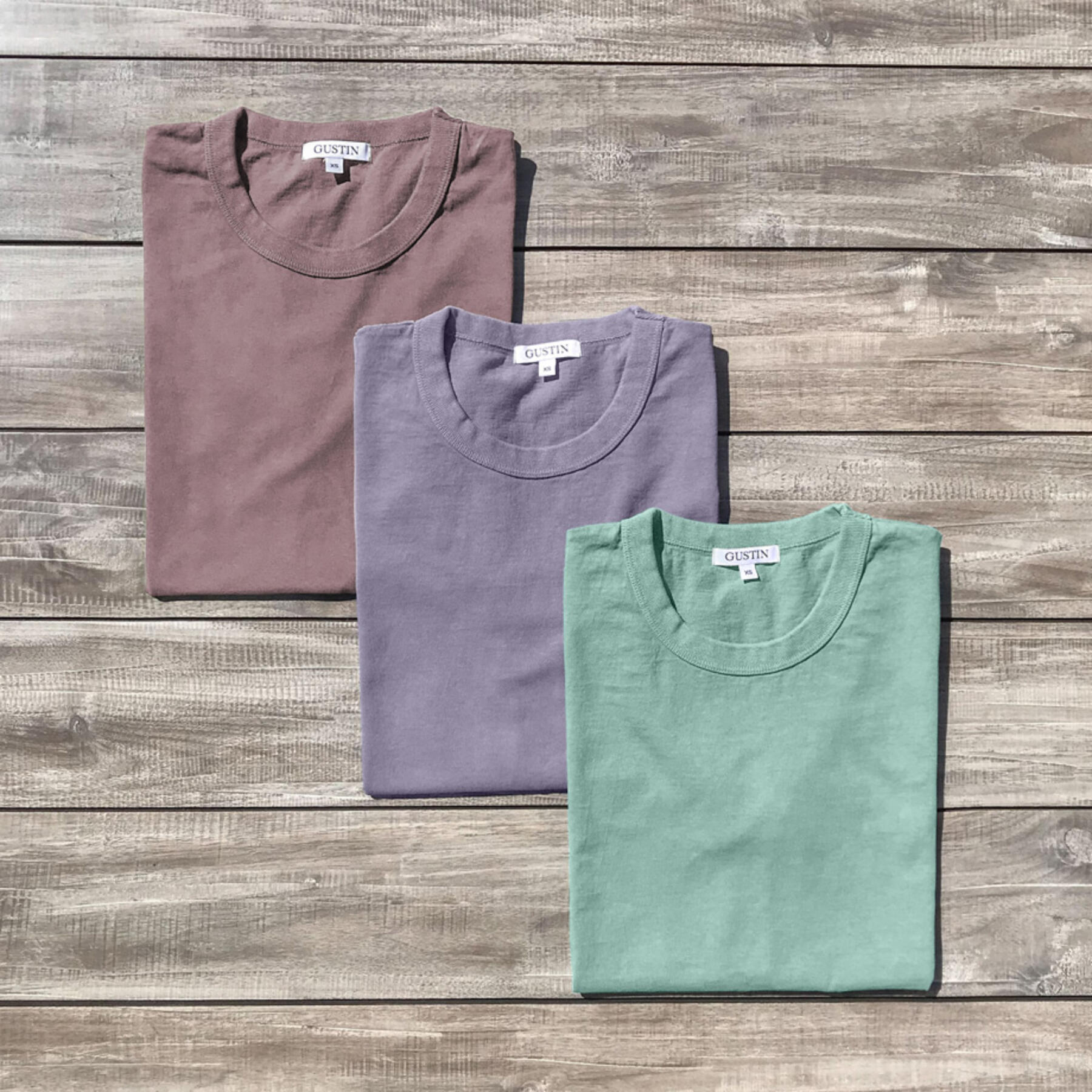 gustin heavyweight t-shirt retro fade collection