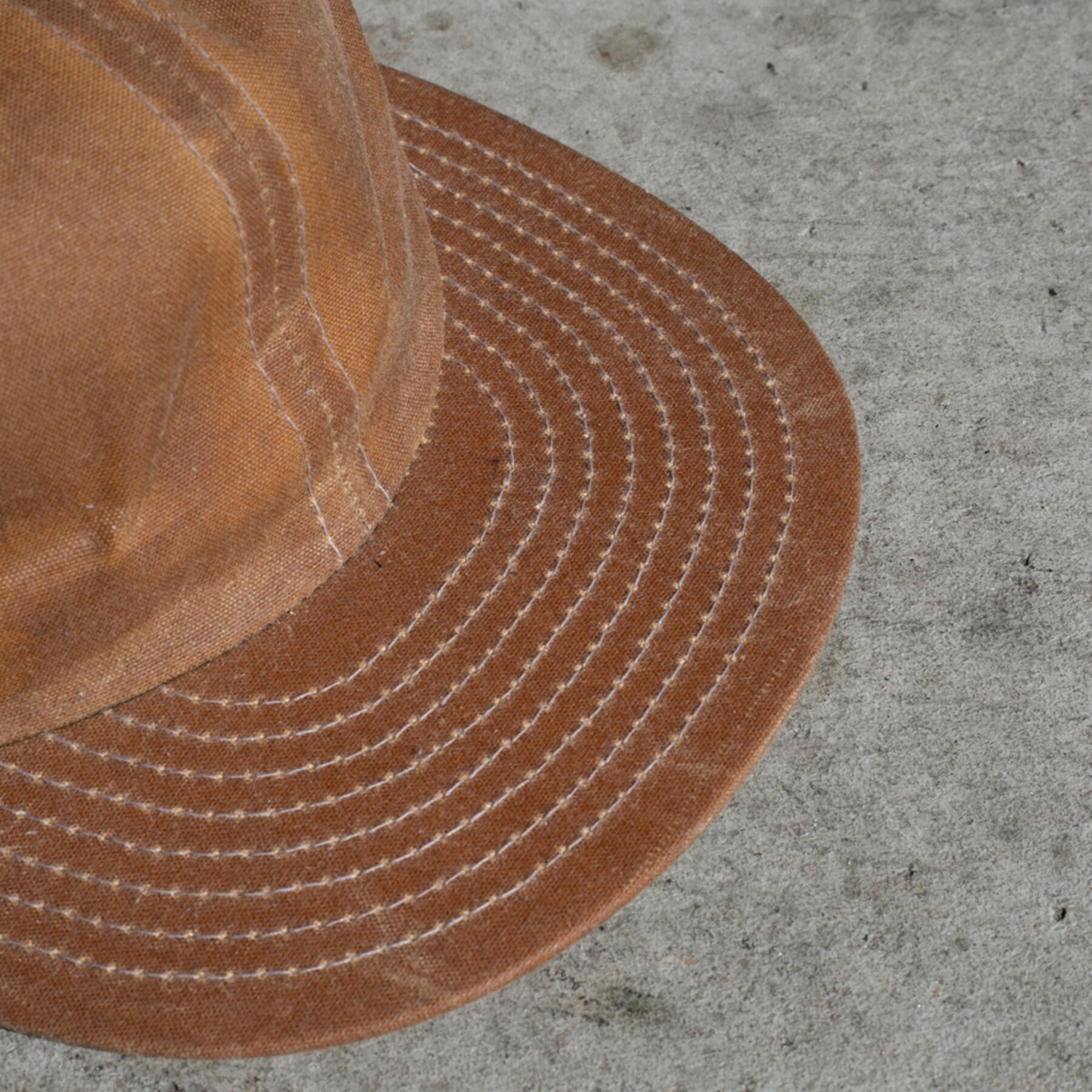 gustin 6 panel cap - brown waxed canvas