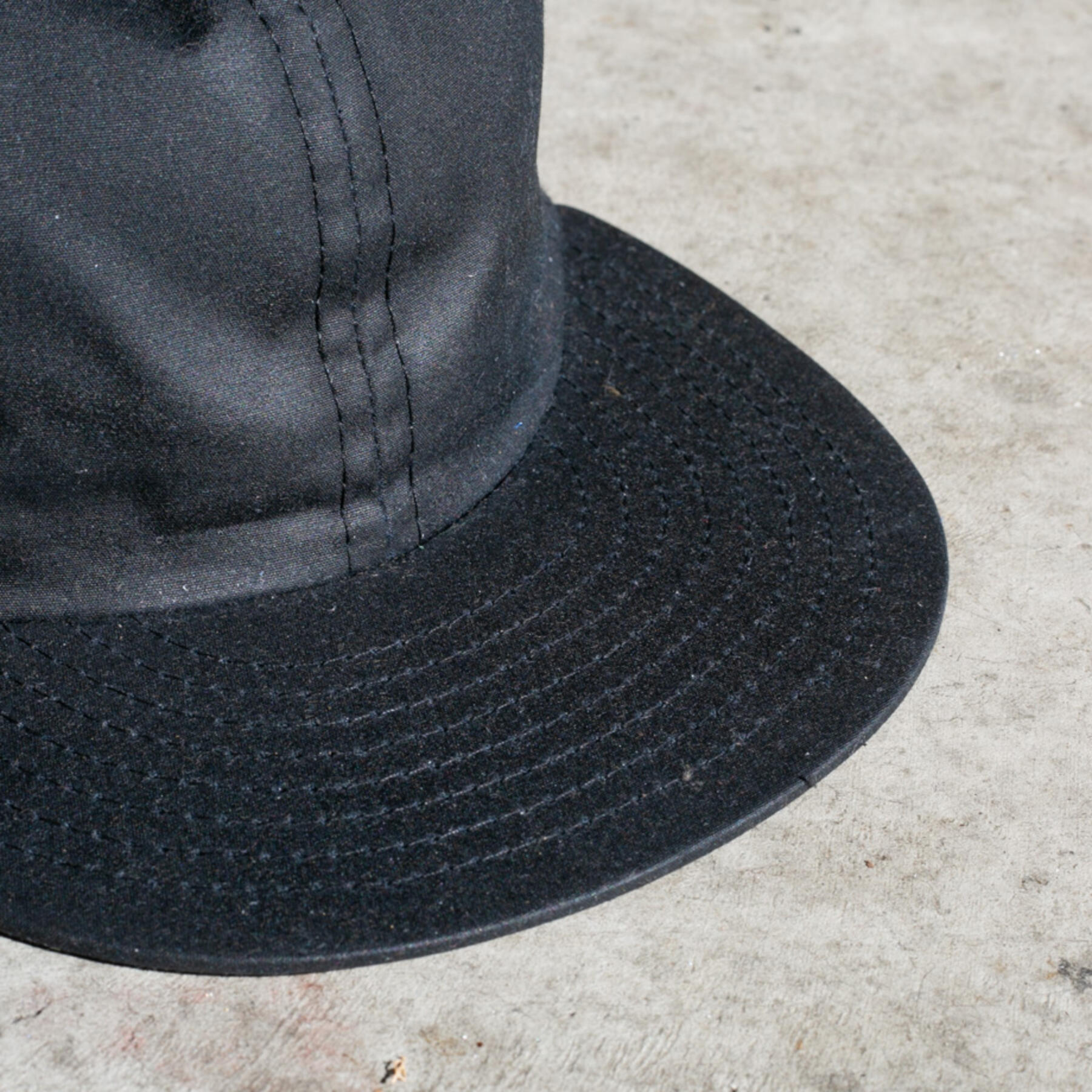 gustin 6 panel cap - black waxed canvas