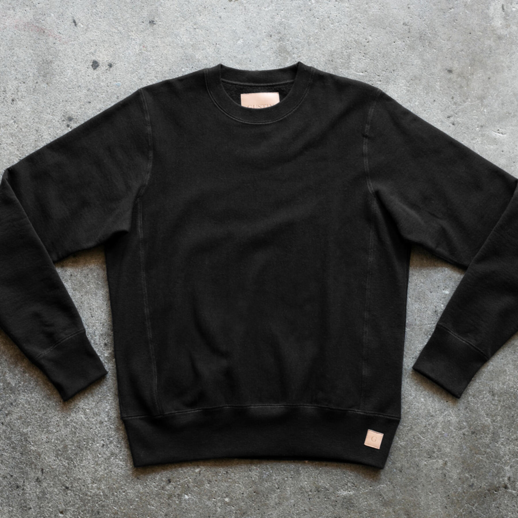 gustin vintage heavyweight sweatshirt - black